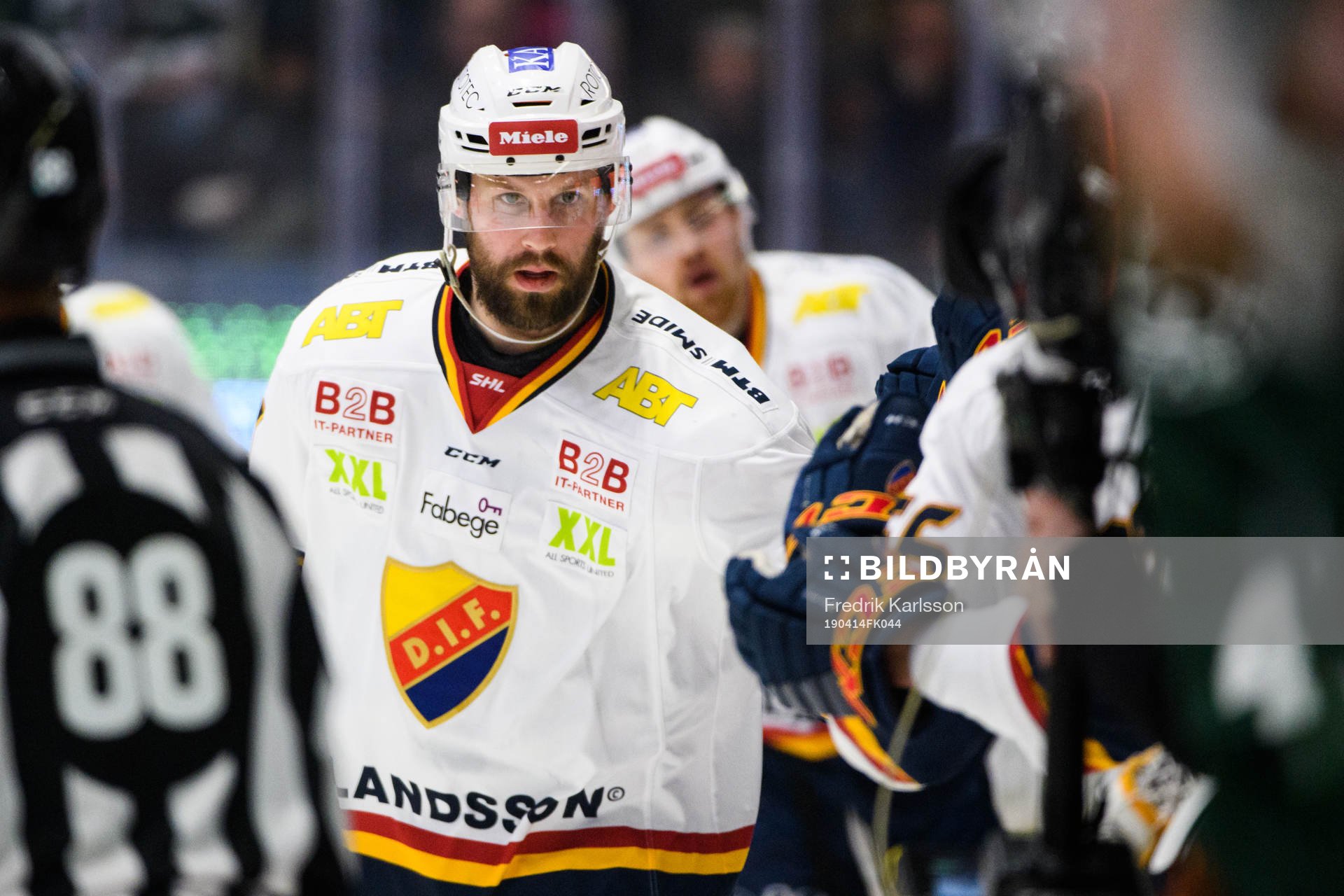 Djurgårdens Dick Axelsson jublar