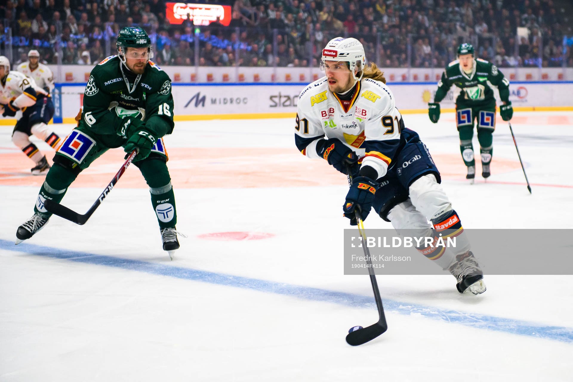 Färjestads Alexander Johansson och Djurgårdens Axel