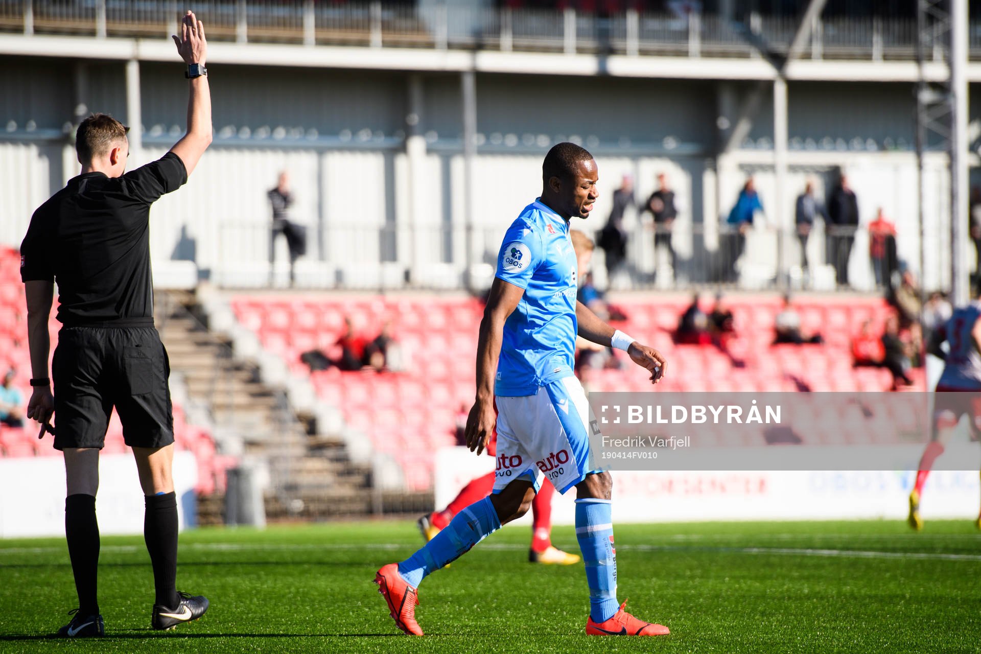 Kachi of Sandnes Ulf looks dejected