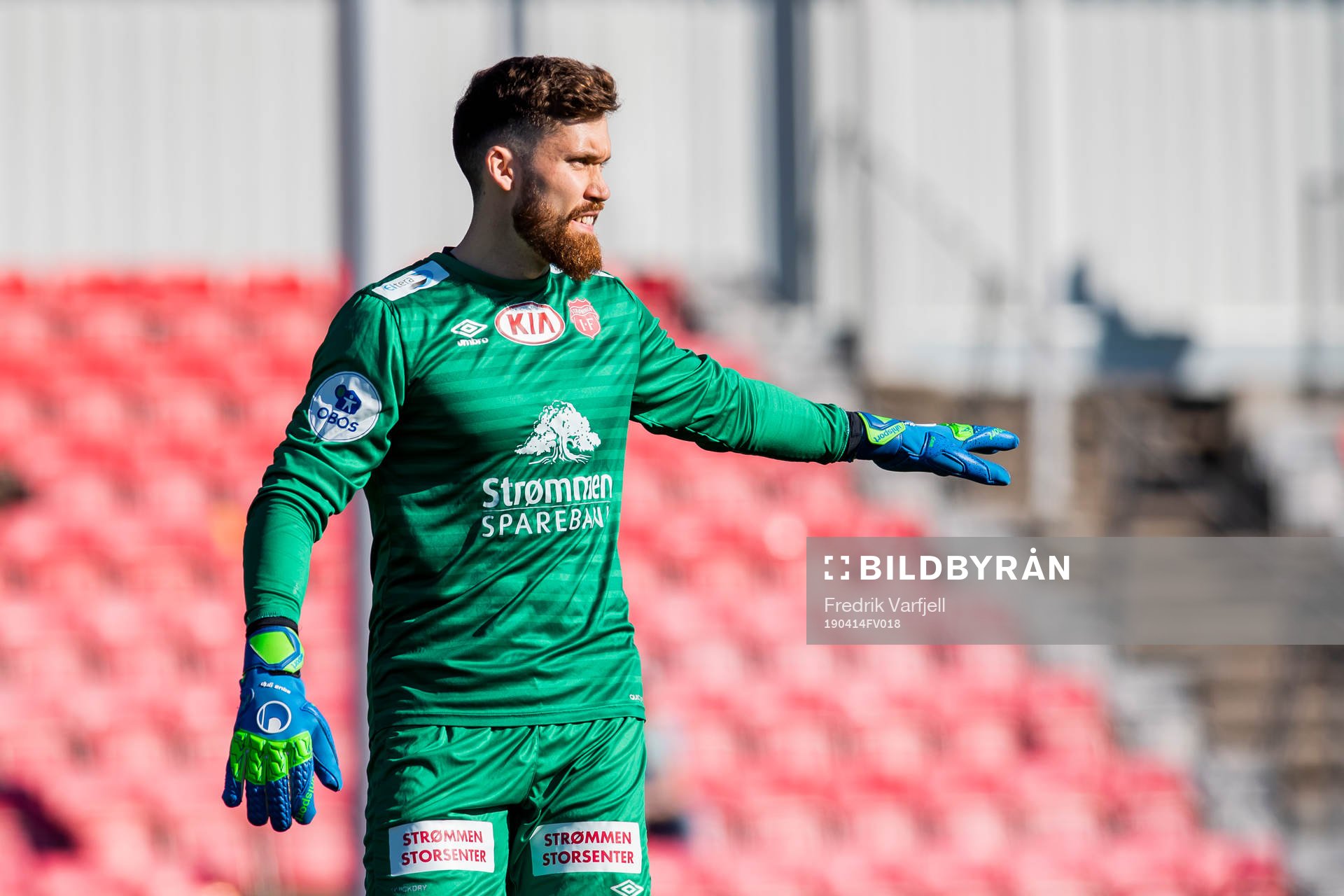 Goalkeeper Marius Berntzen of Strømmen