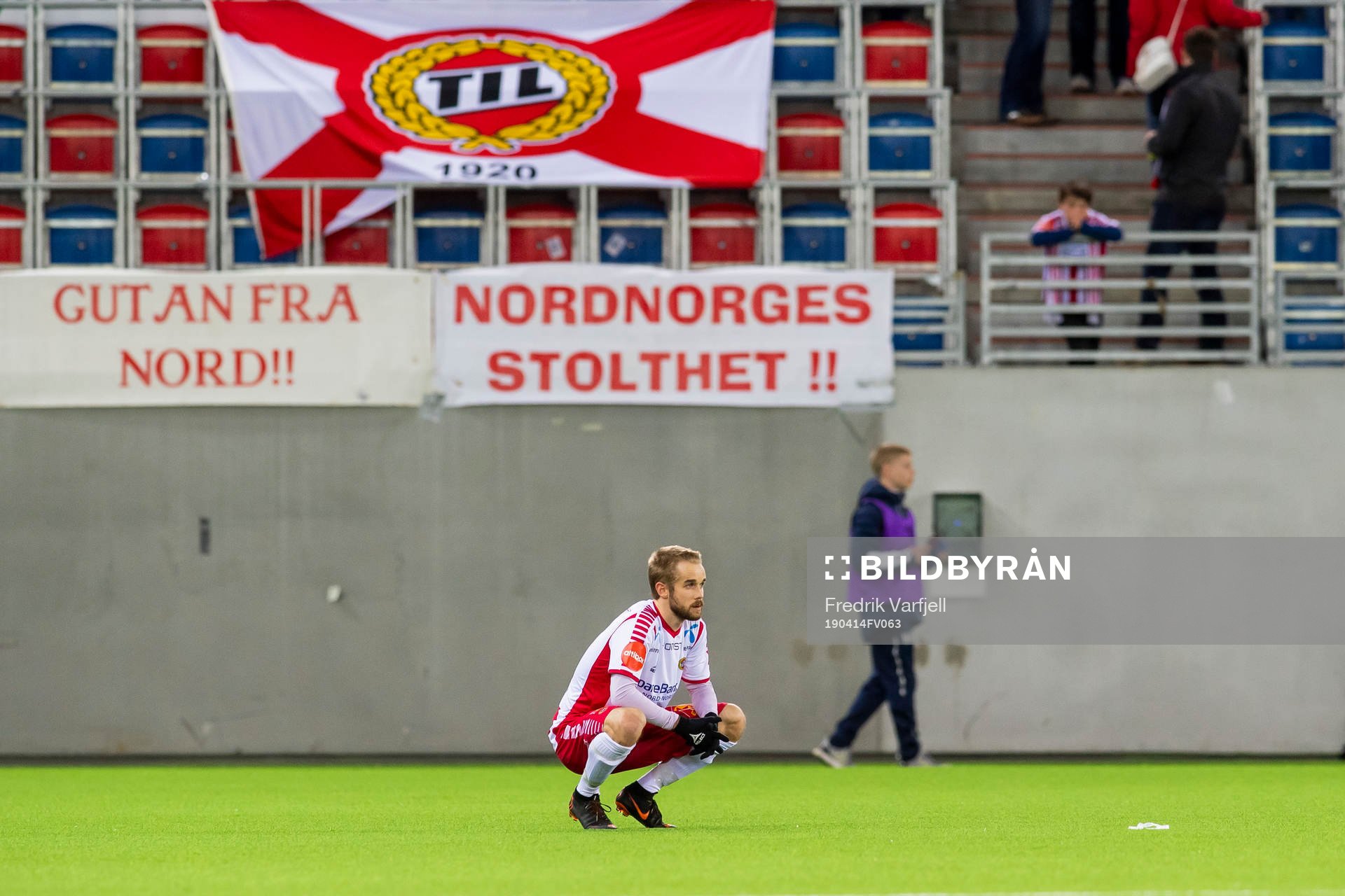 Daniel Berntsen of Tromsø looks dejected