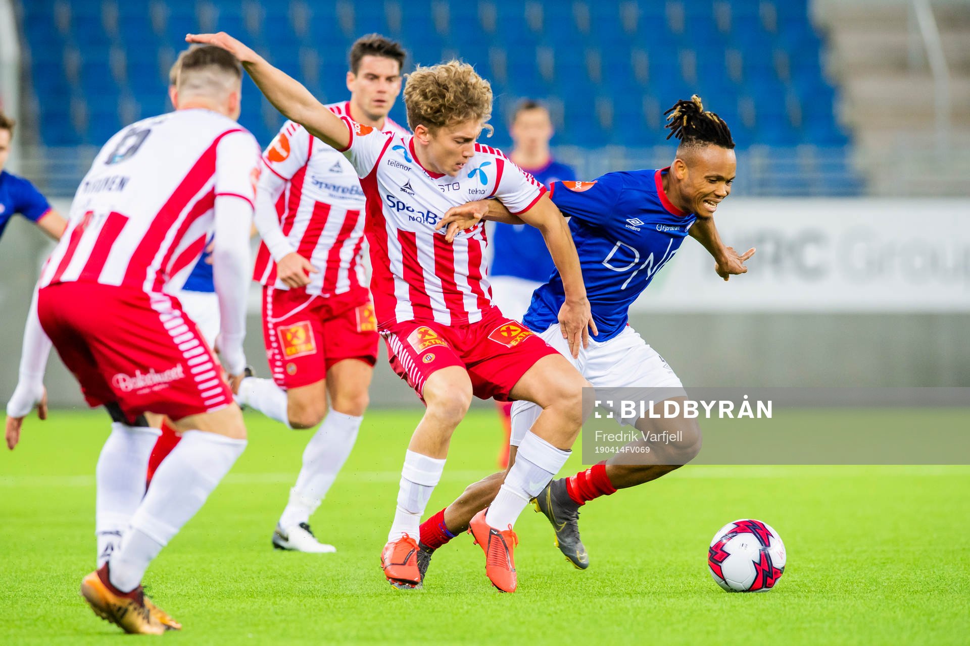 Tomas Stabell of Tromsø and Chidera Ejuke of Vålerenga