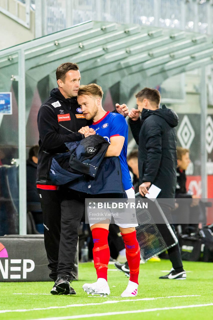 Ronny Deila, head coach of Vålerenga, and Bård Finne of