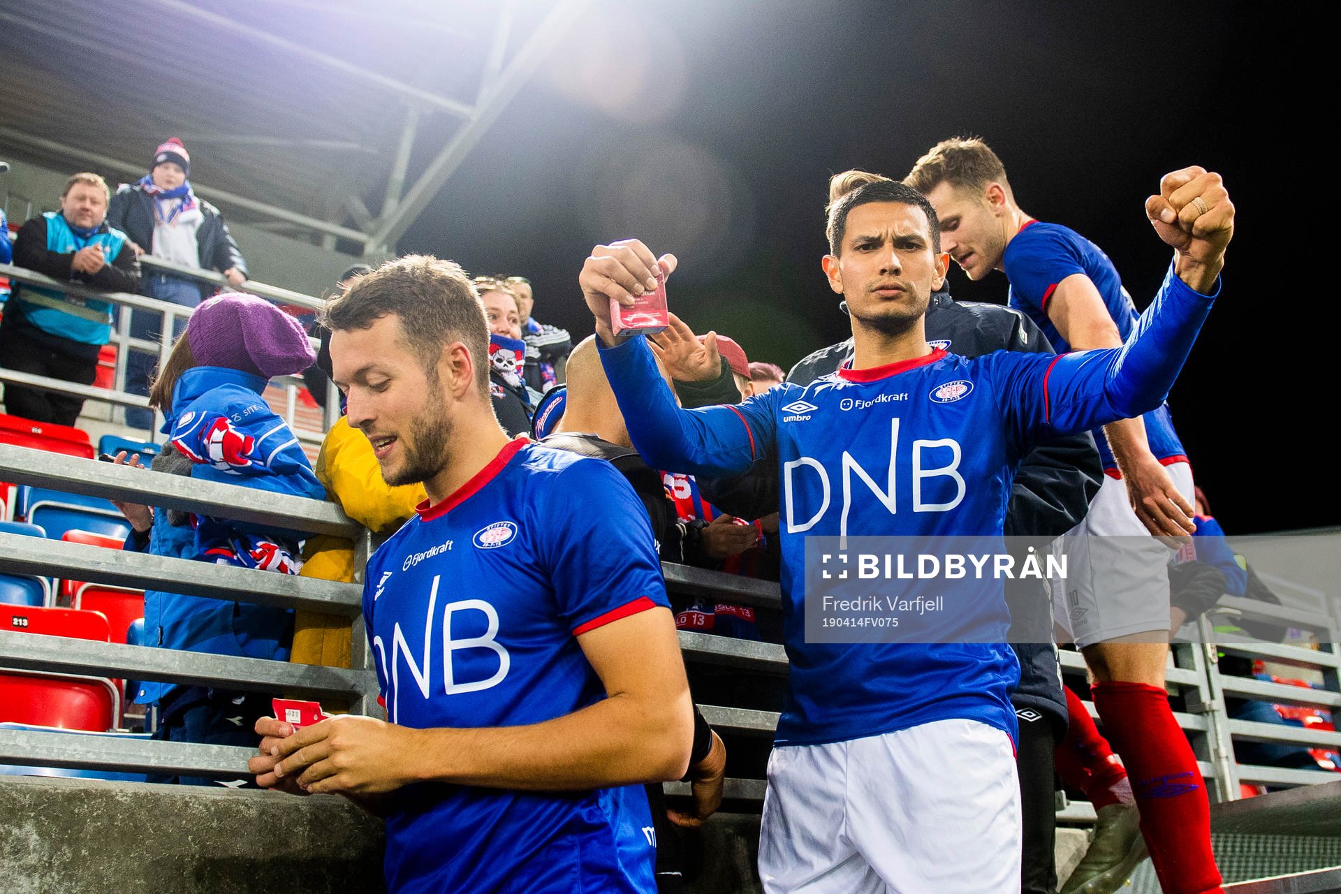Deyver Vega of Vålerenga celebrates