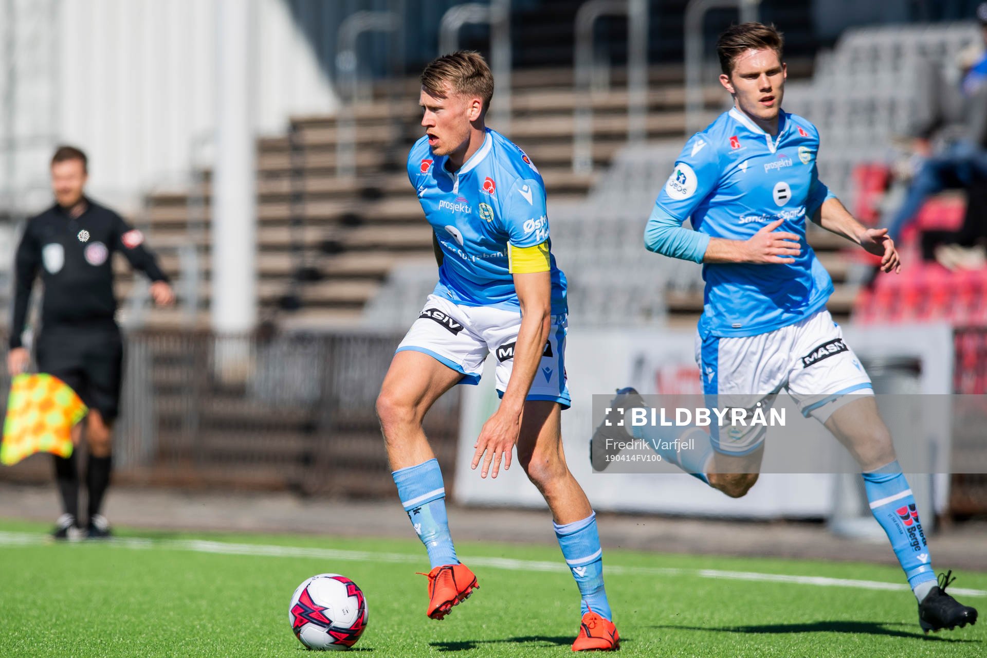 Kent Håvard Eriksen of Sandnes Ulf and Ingvald Halgunset