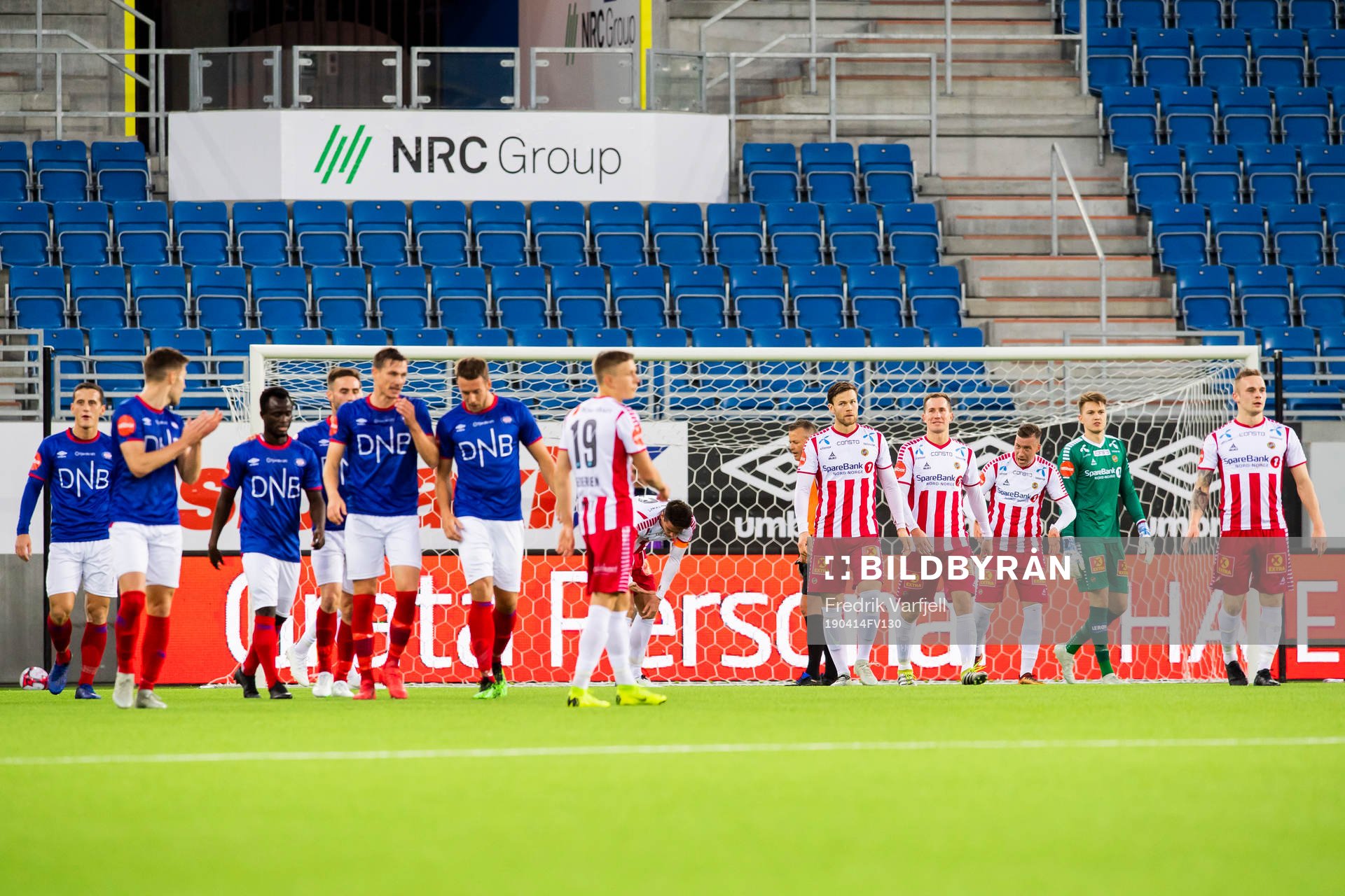 The players of Tromsø look dejected