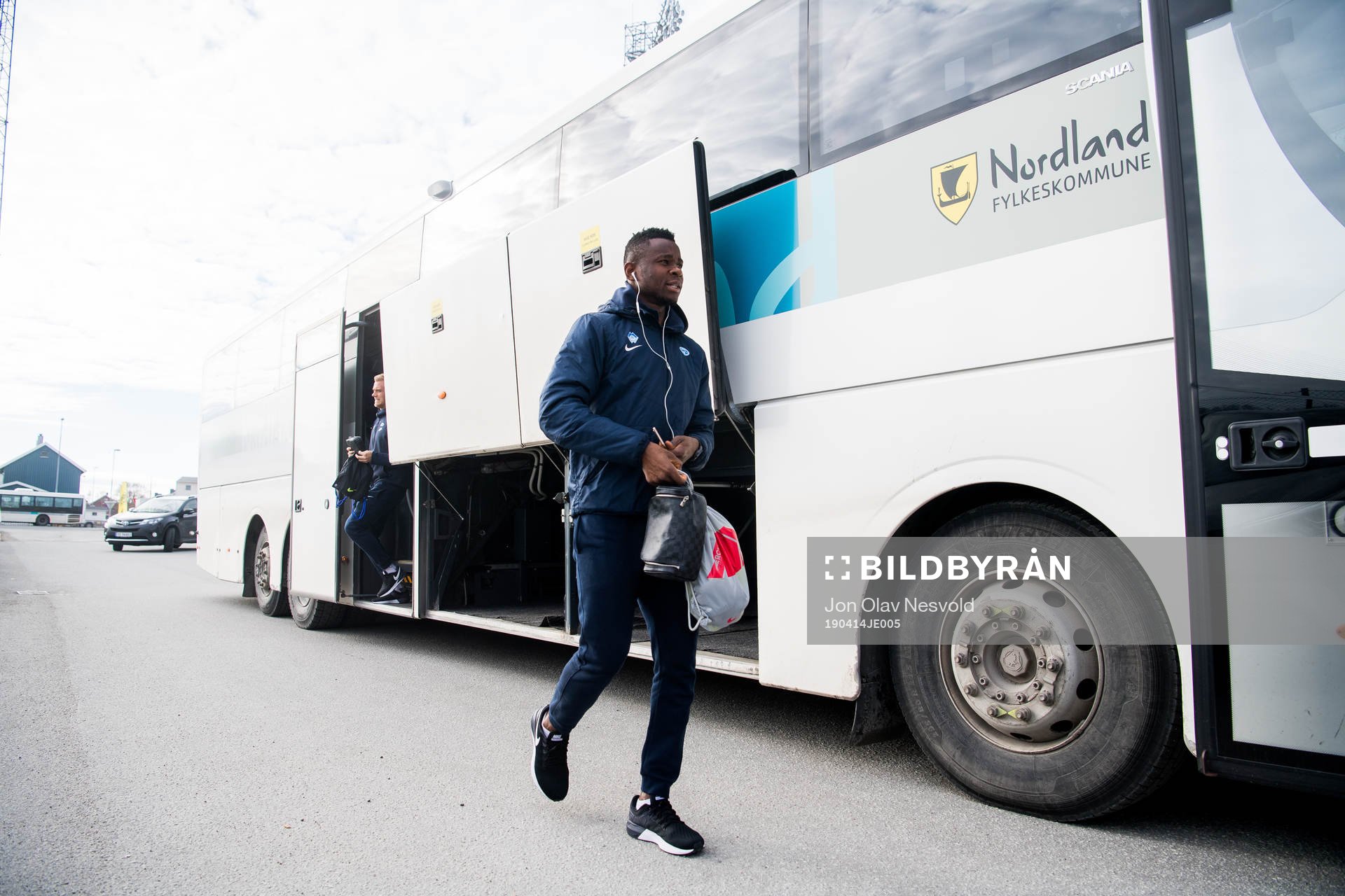 Leke James of Molde arrives