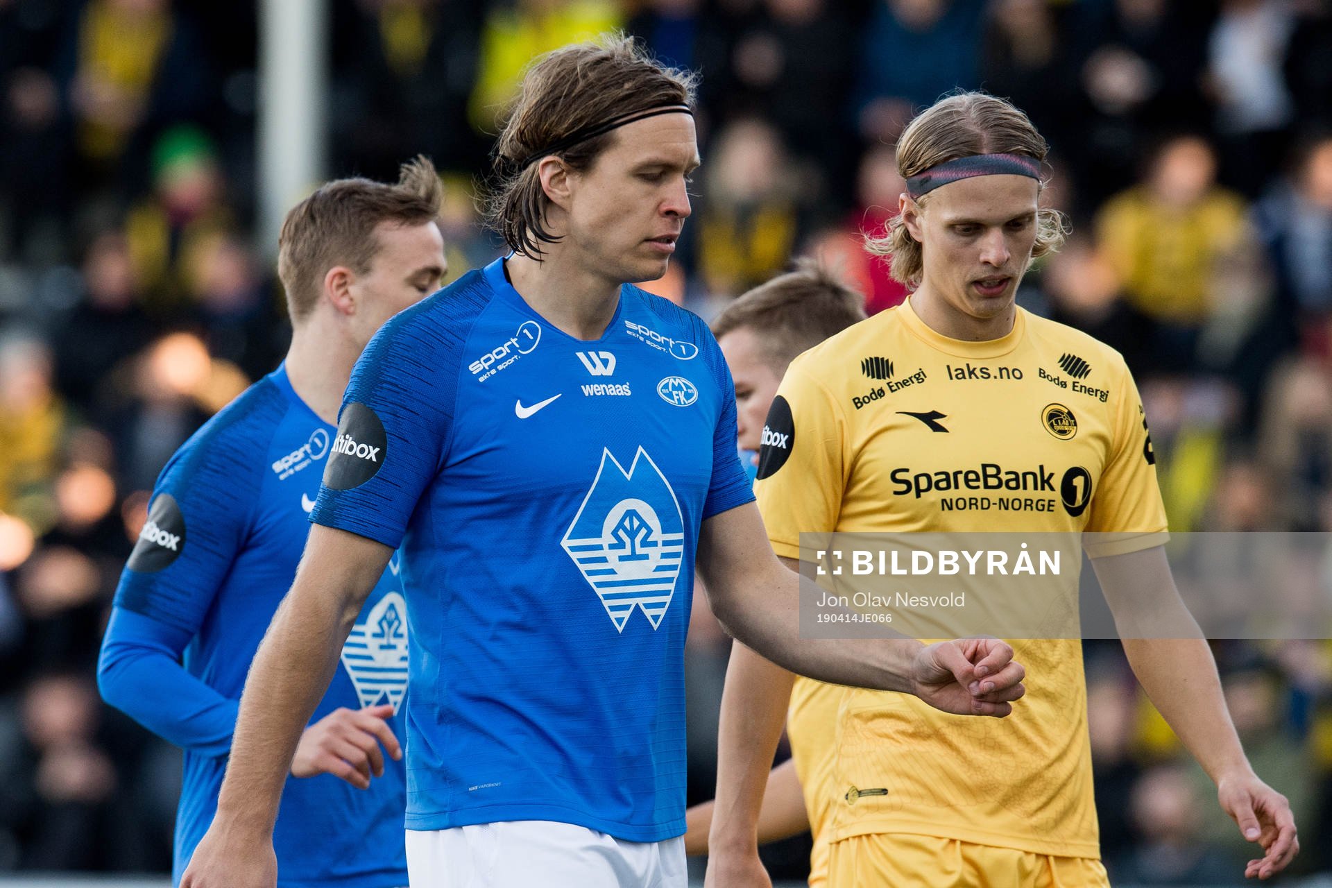 Martin Bjørnbak of Molde and Ulrik Saltnes of Bodø/Glimt