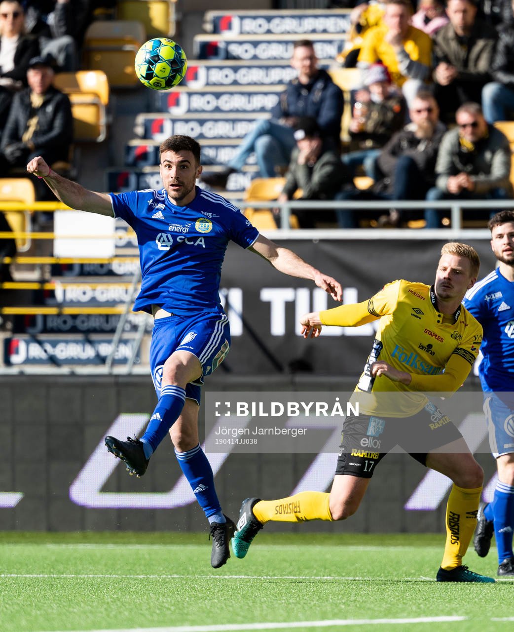 Sundsvalls Juan Jose Ciercoles Sagra och Elfsborgs Per Frick