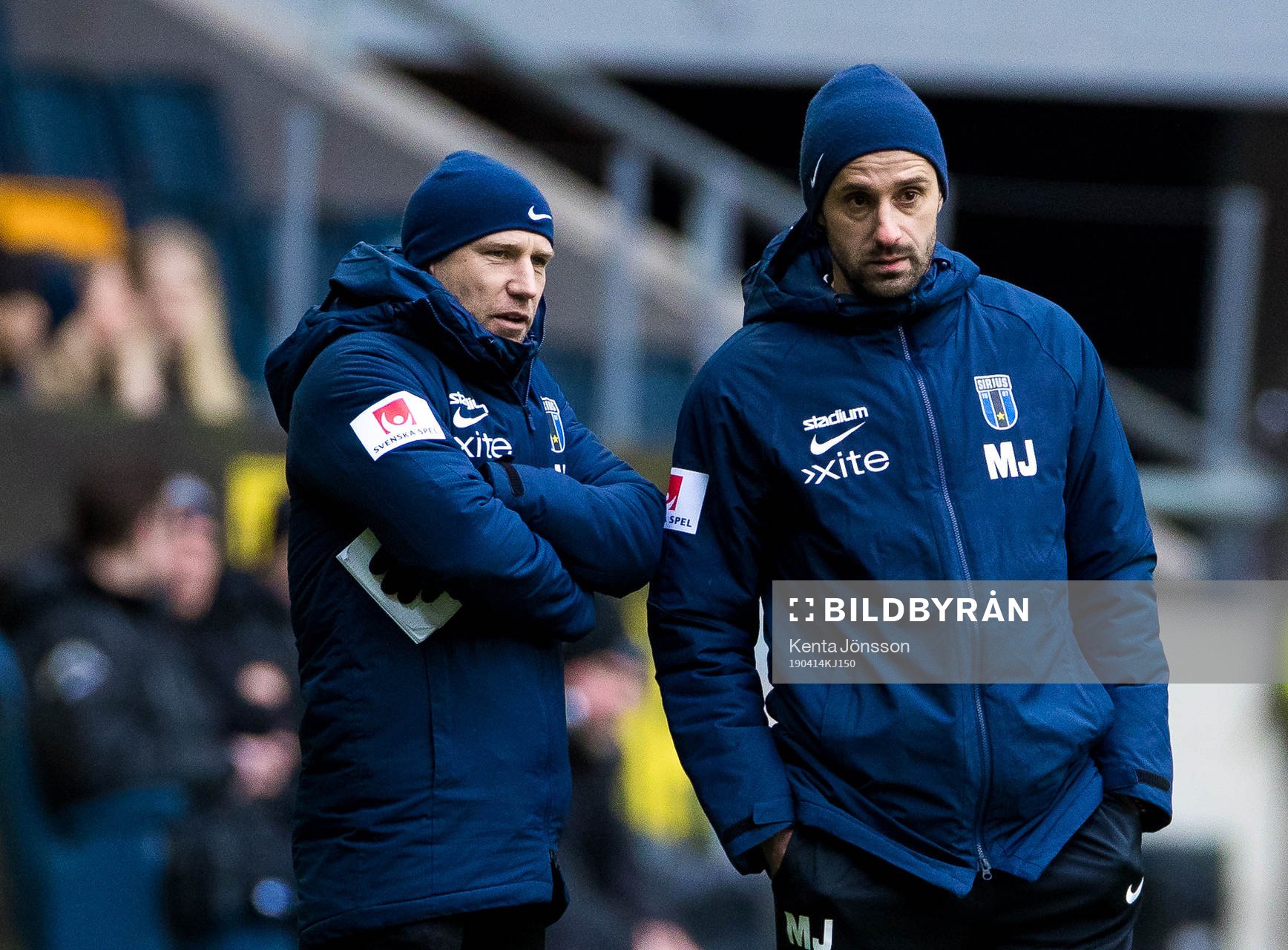 Sirius tränare Henrik Rydström och assisterande tränare
