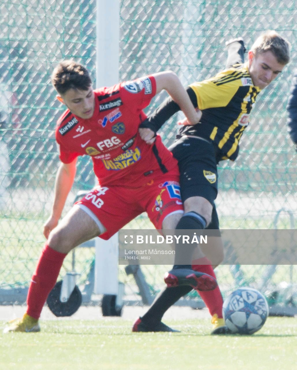 IFK Hässleholms Elliot Nilsson i matchen i