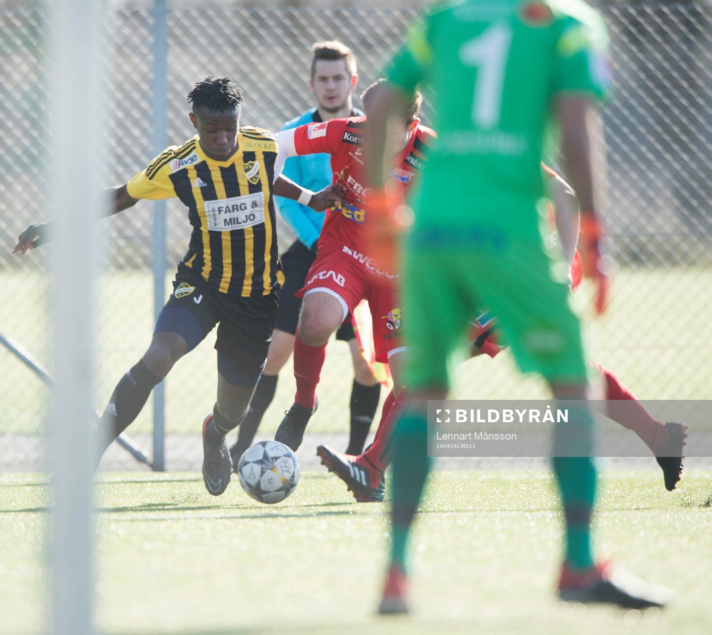 IFK Hässleholms Carl Mujaguzi i matchen i