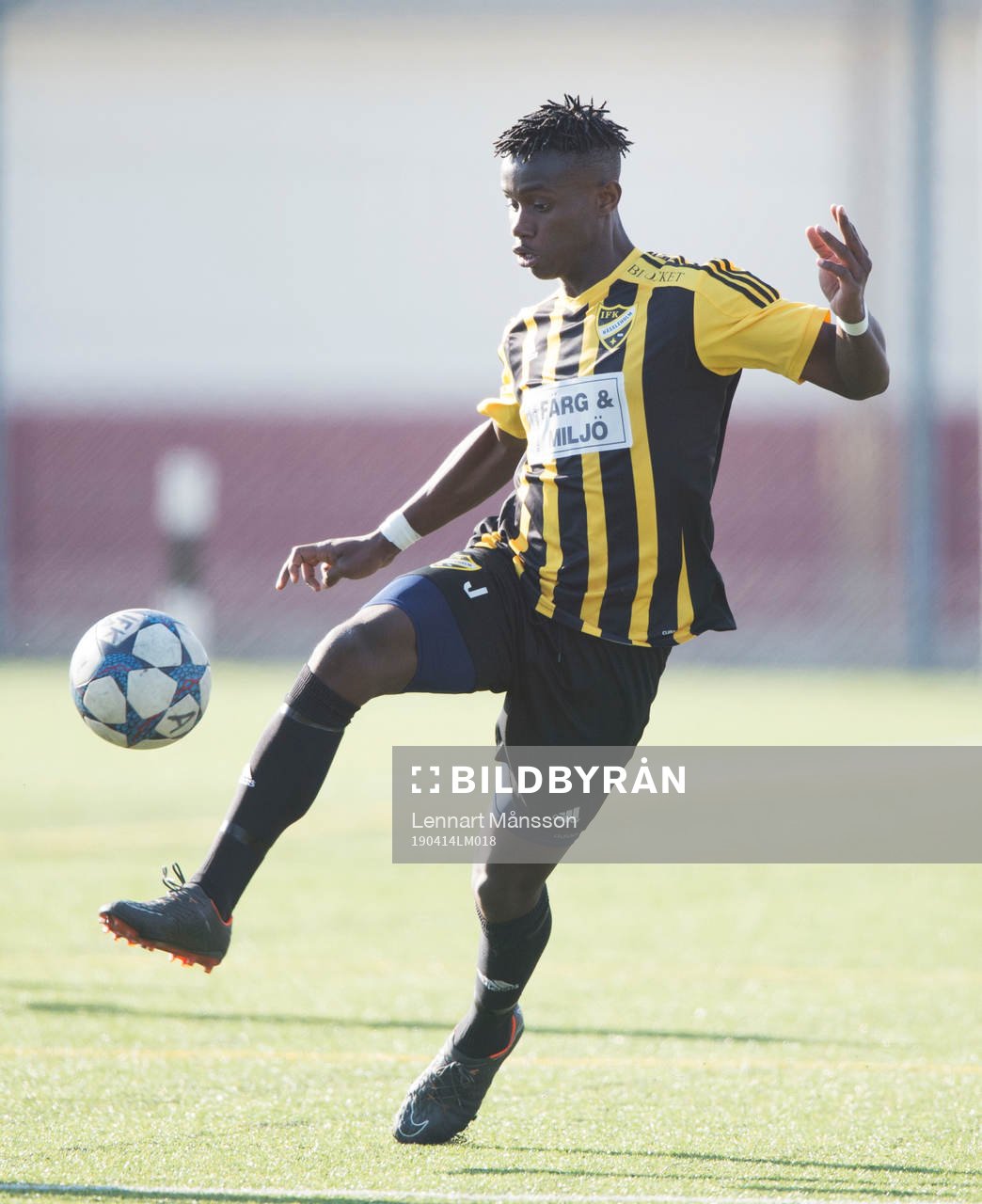 IFK Hässleholms Carl Mujaguzi i matchen i