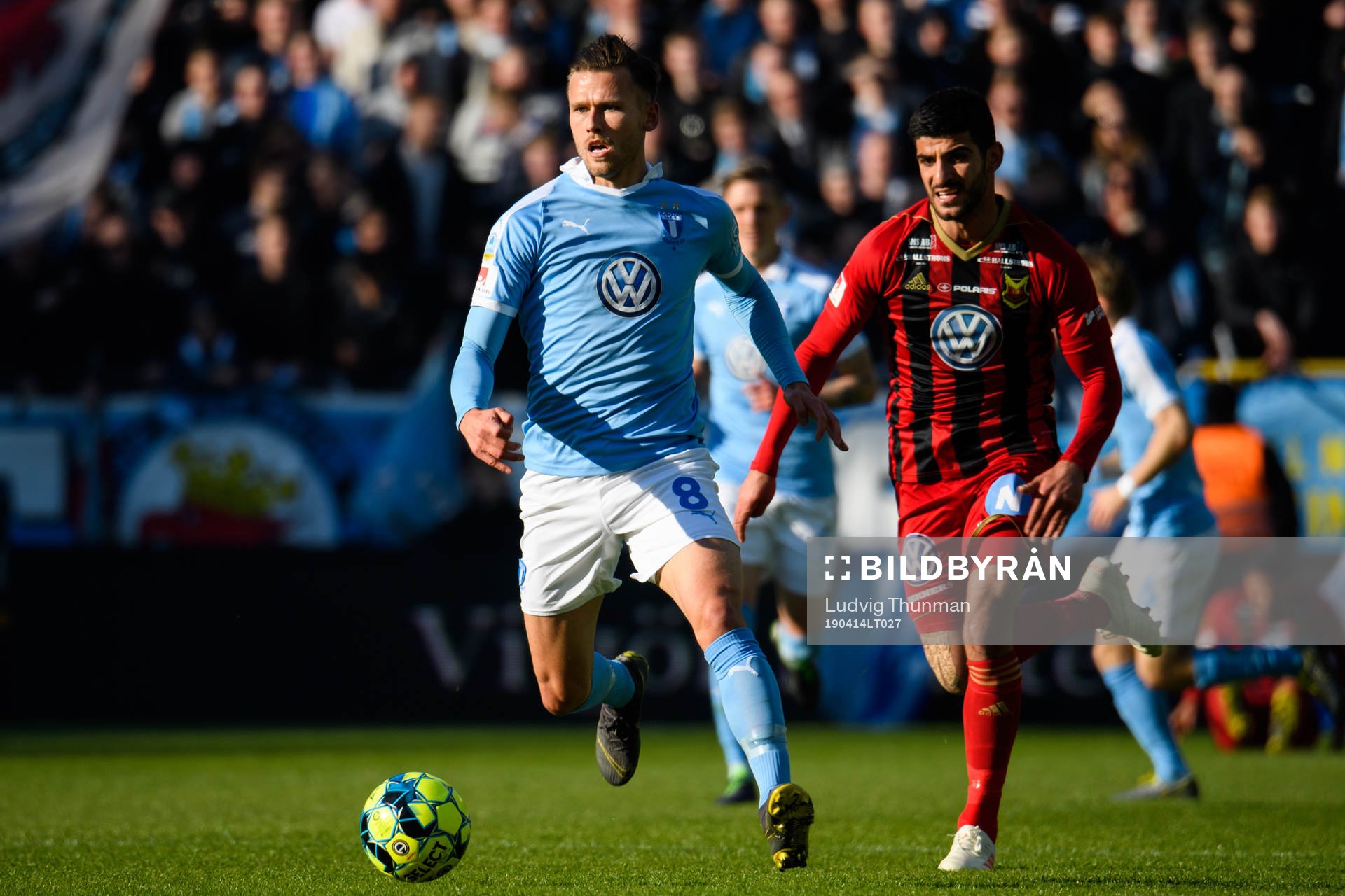 Malmö FFs Arnór Traustason och Östersunds Rewan Amin