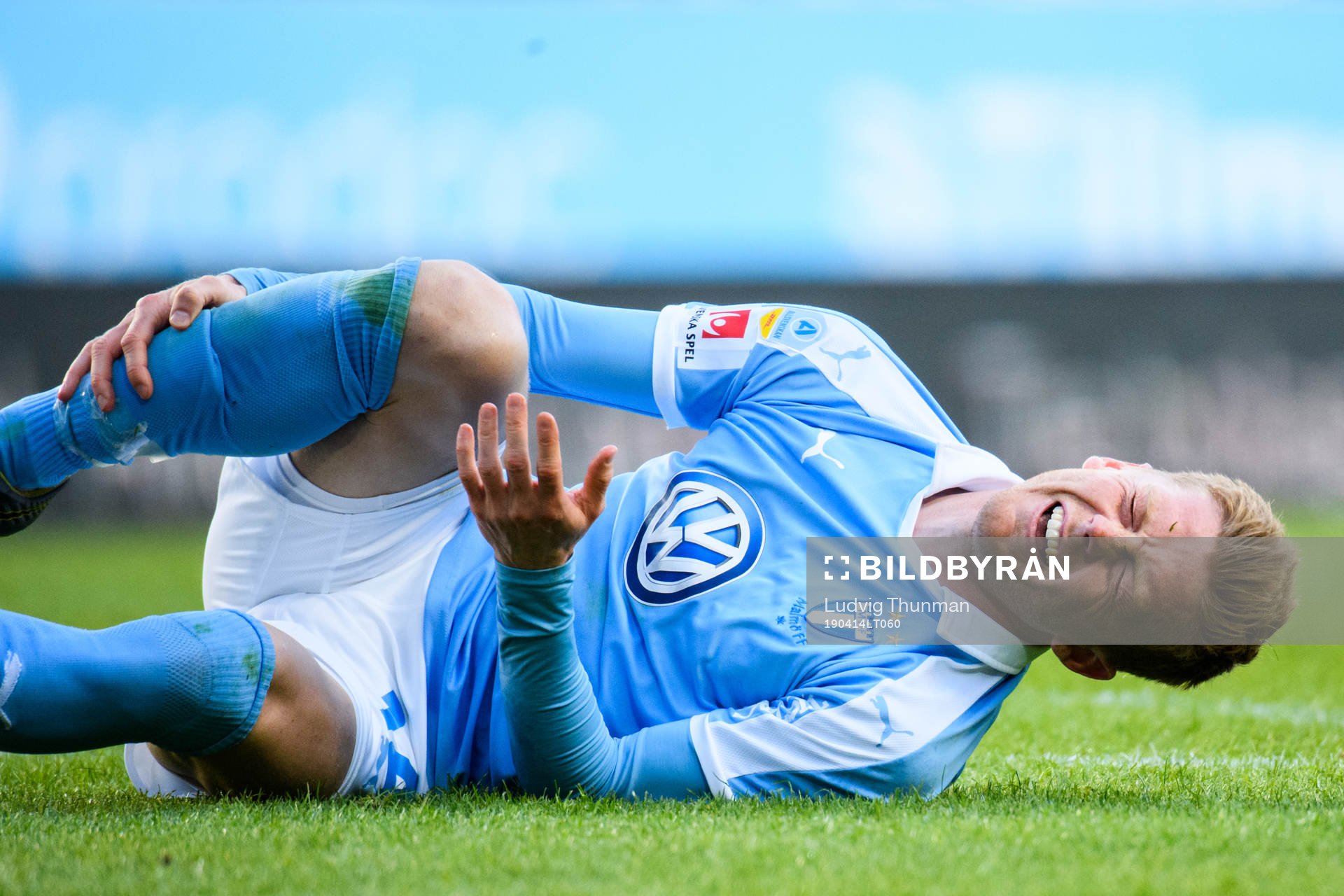 Malmö FFs Anders Christiansen har ont