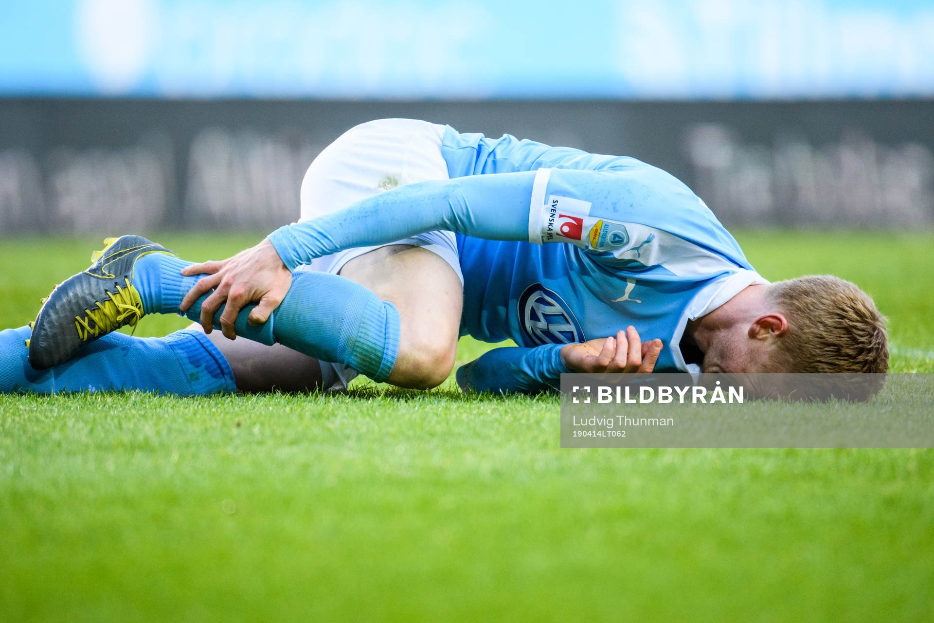 Malmö FFs Anders Christiansen har ont