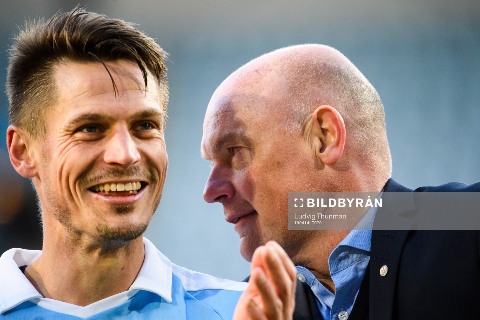 Malmö FFs Markus Rosenberg och tränare Uwe Rösler