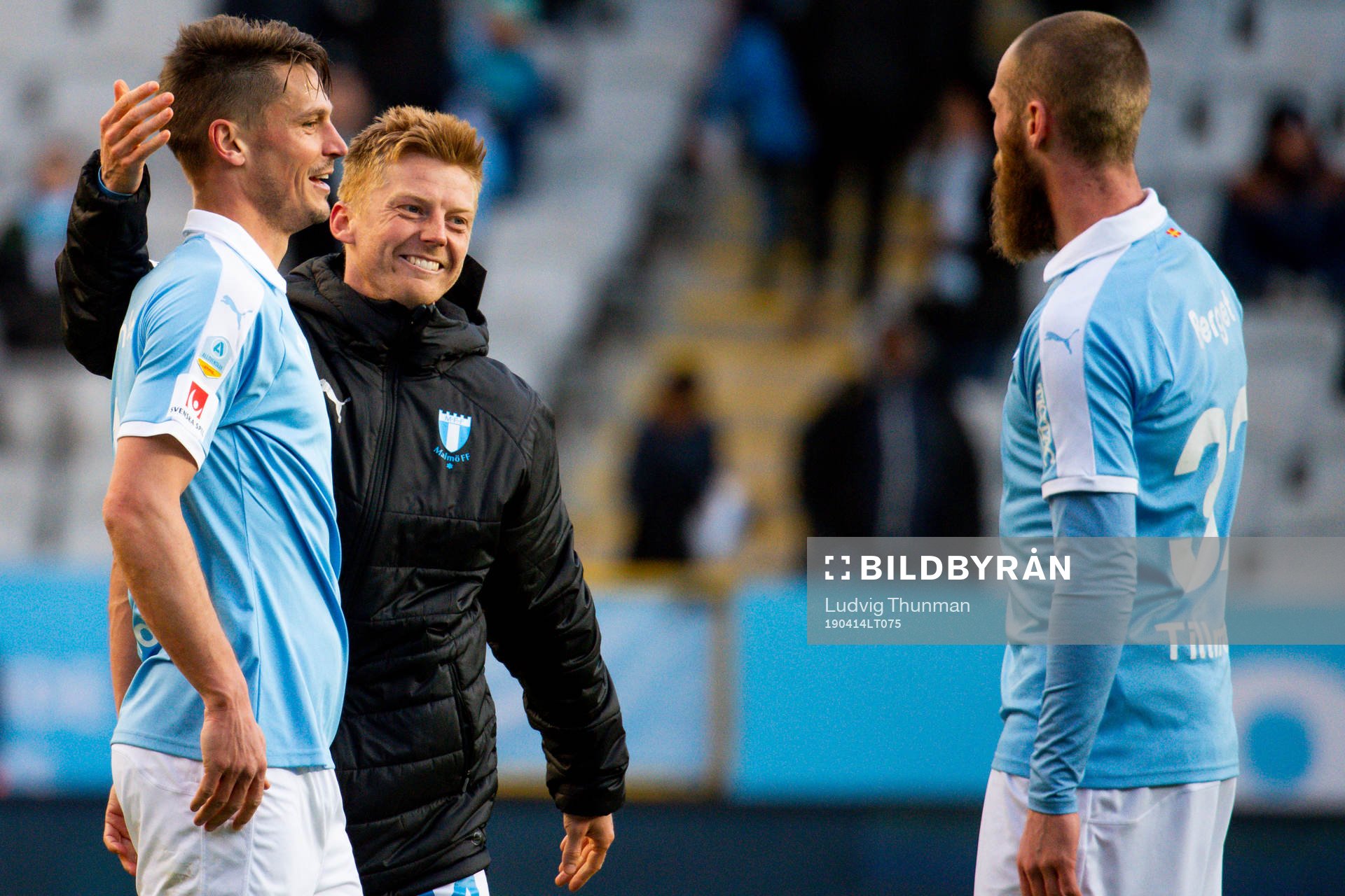 Markus Rosenberg, Anders Christiansen and Jo Inge Berget