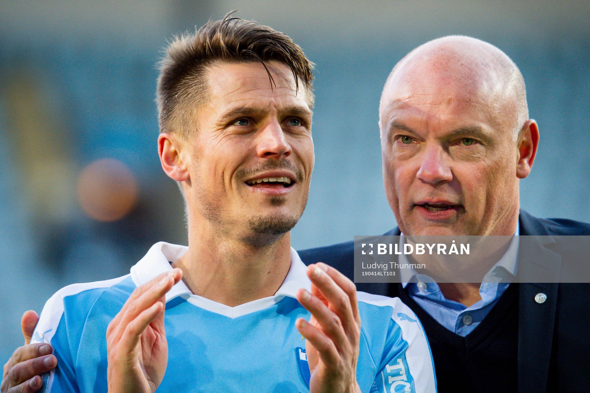 Malmö FFs Markus Rosenberg och tränare Uwe Rösler