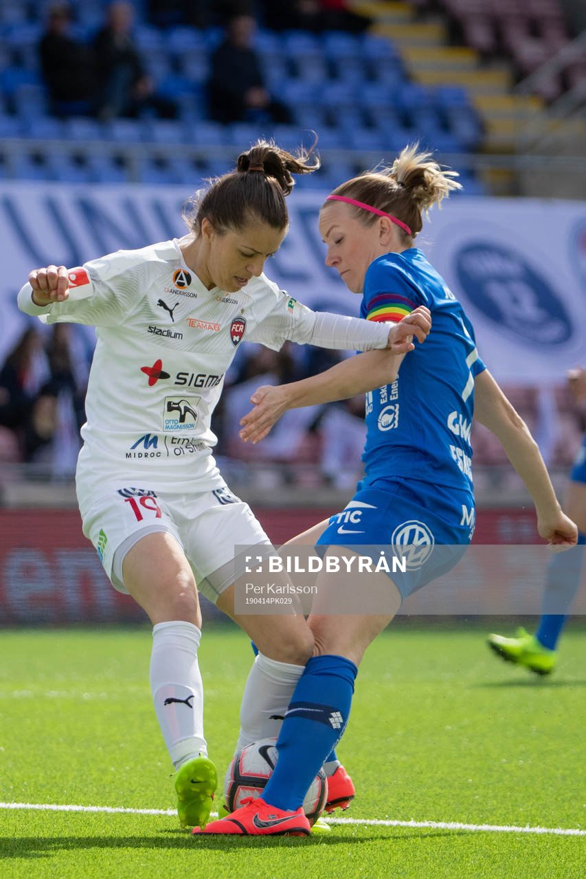 Rosengårds Iva Landeka och Eskilstunas Petra Johansson