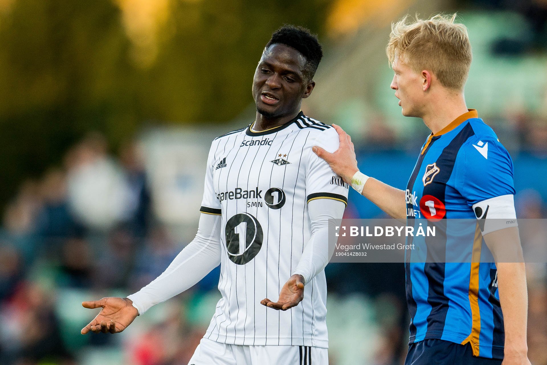 Babajide David Akintola of Rosenborg and Andreas