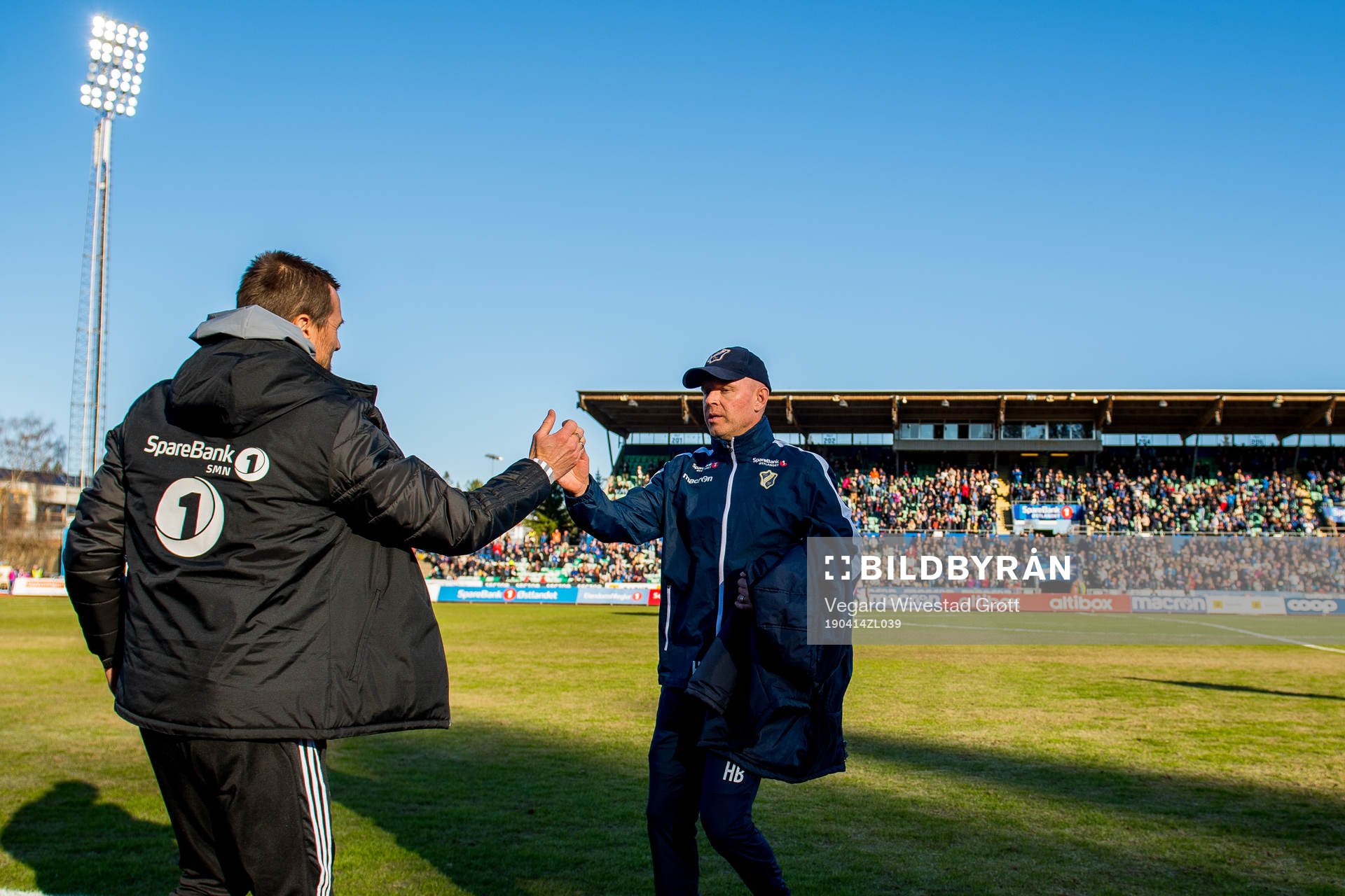 Eirik Horneland, head coach of Rosenborg, and Henning Berg,