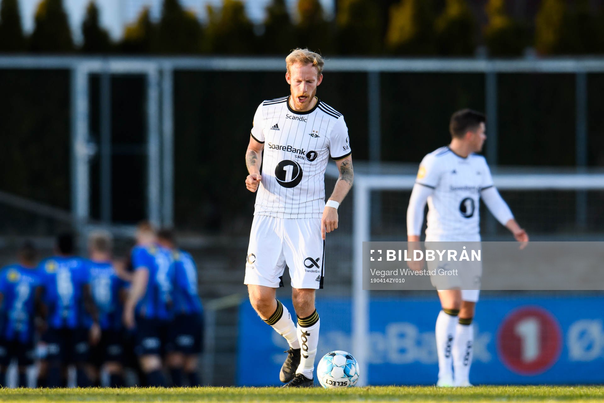 Gjermund Åsen of Rosenborg looks dejected