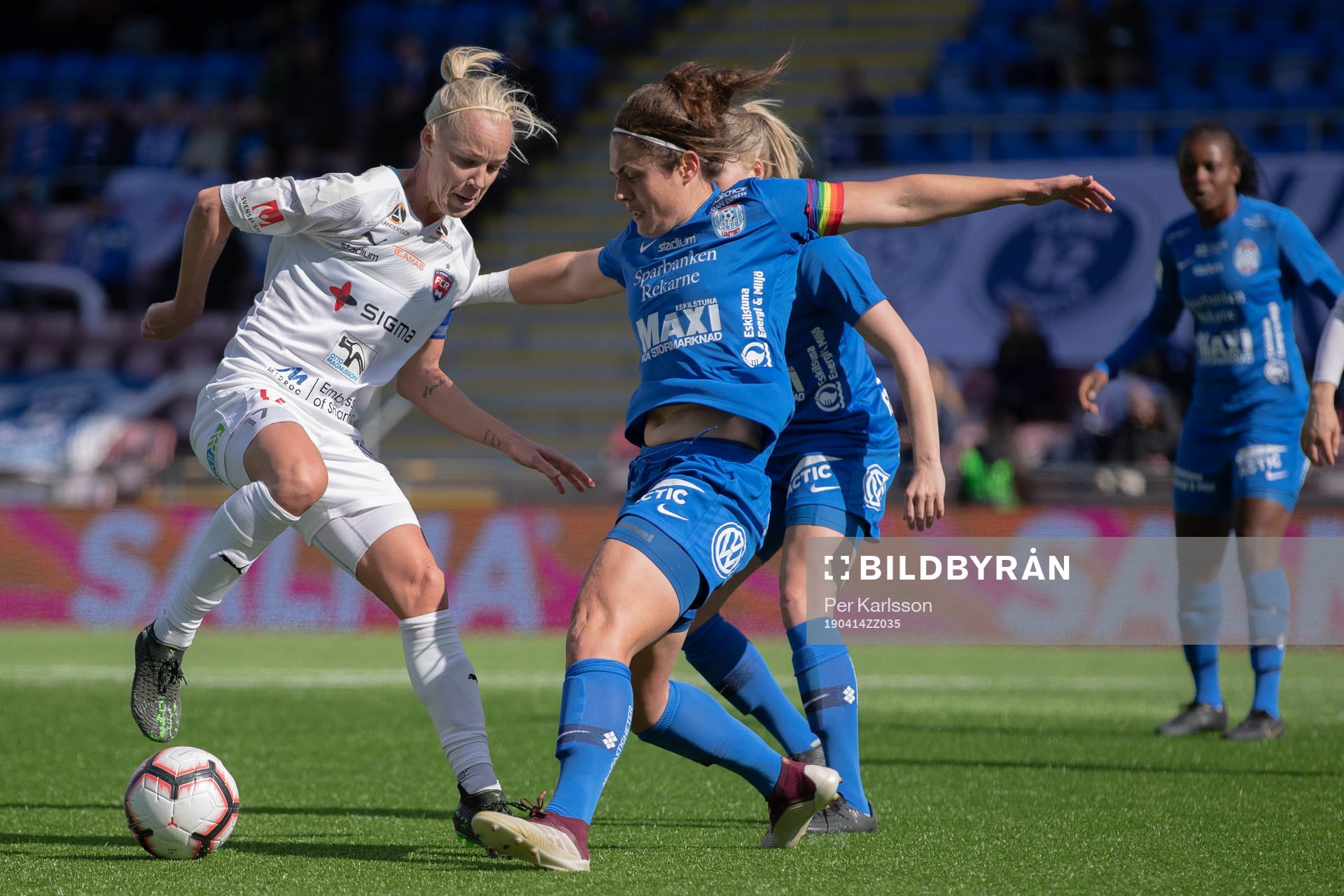 Rosengårds Caroline Seger och Eskilstunas Shannon Woeller
