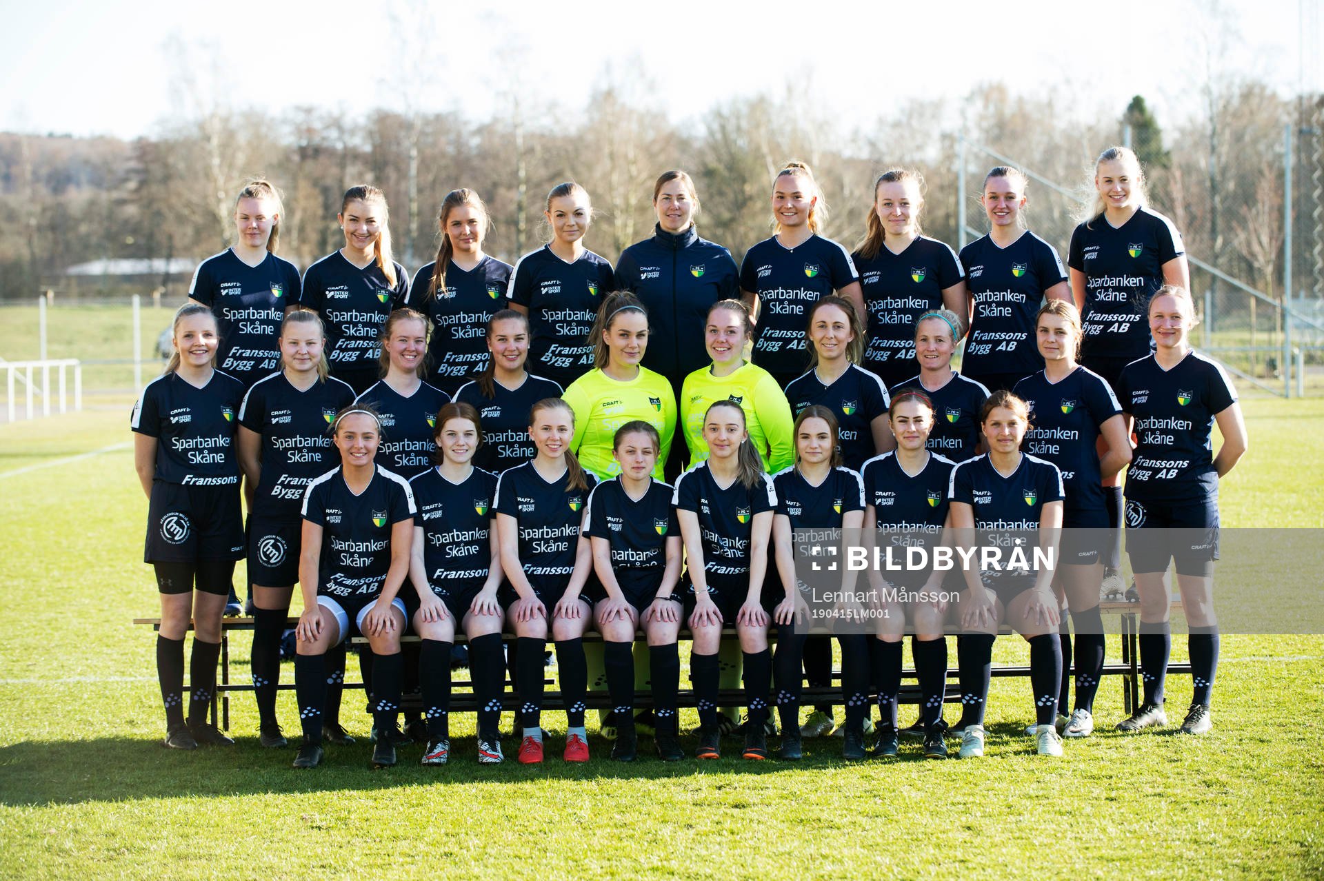 Lagbild FC Hessleholm i Hässleholm 15 april 2019.  