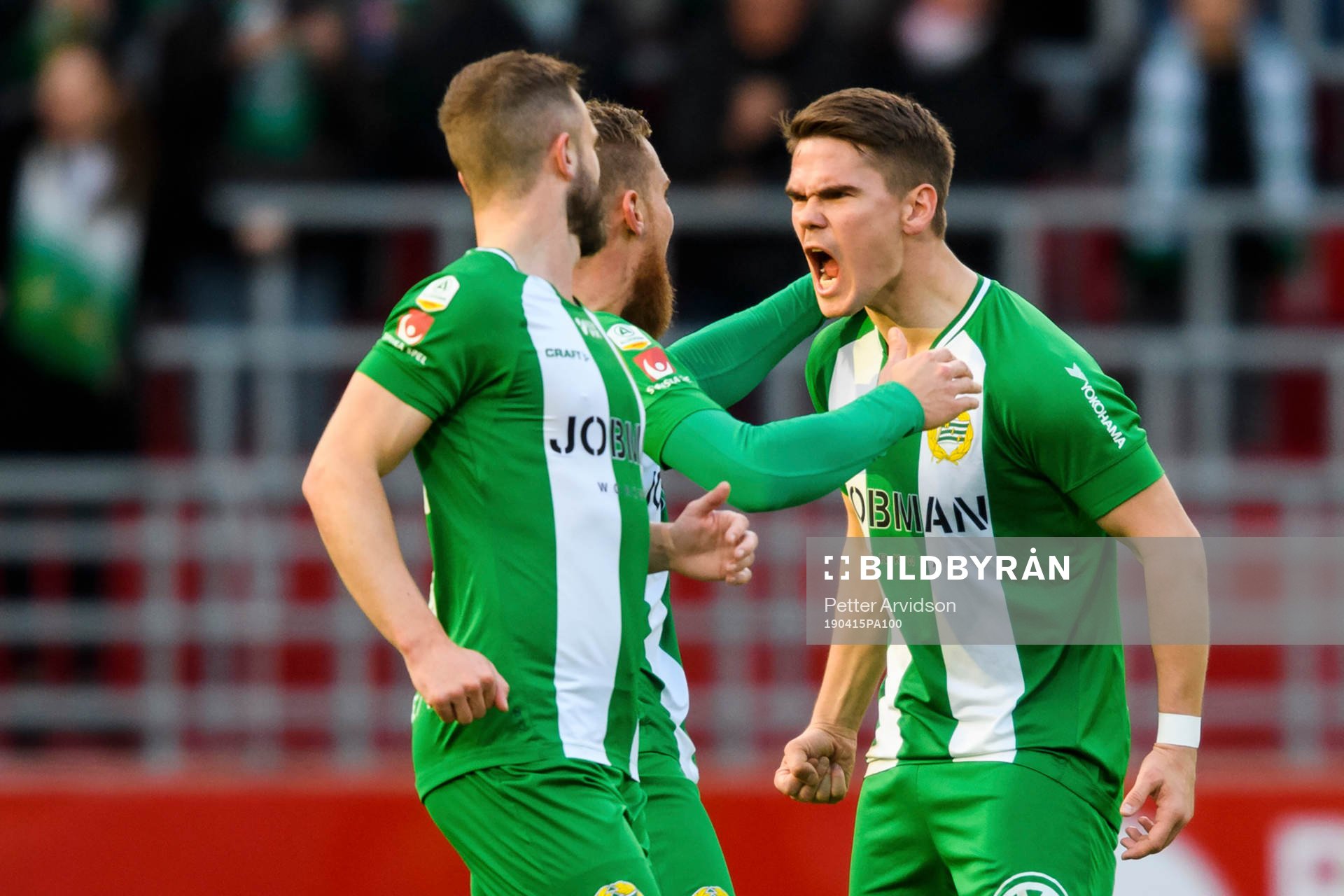 Hammarbys Vidar Örn Kjartansson jublar