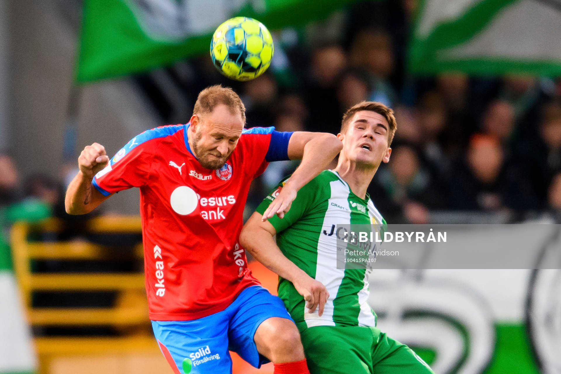 Helsingborgs Andreas Granqvist och Hammarbys Vidar Örn