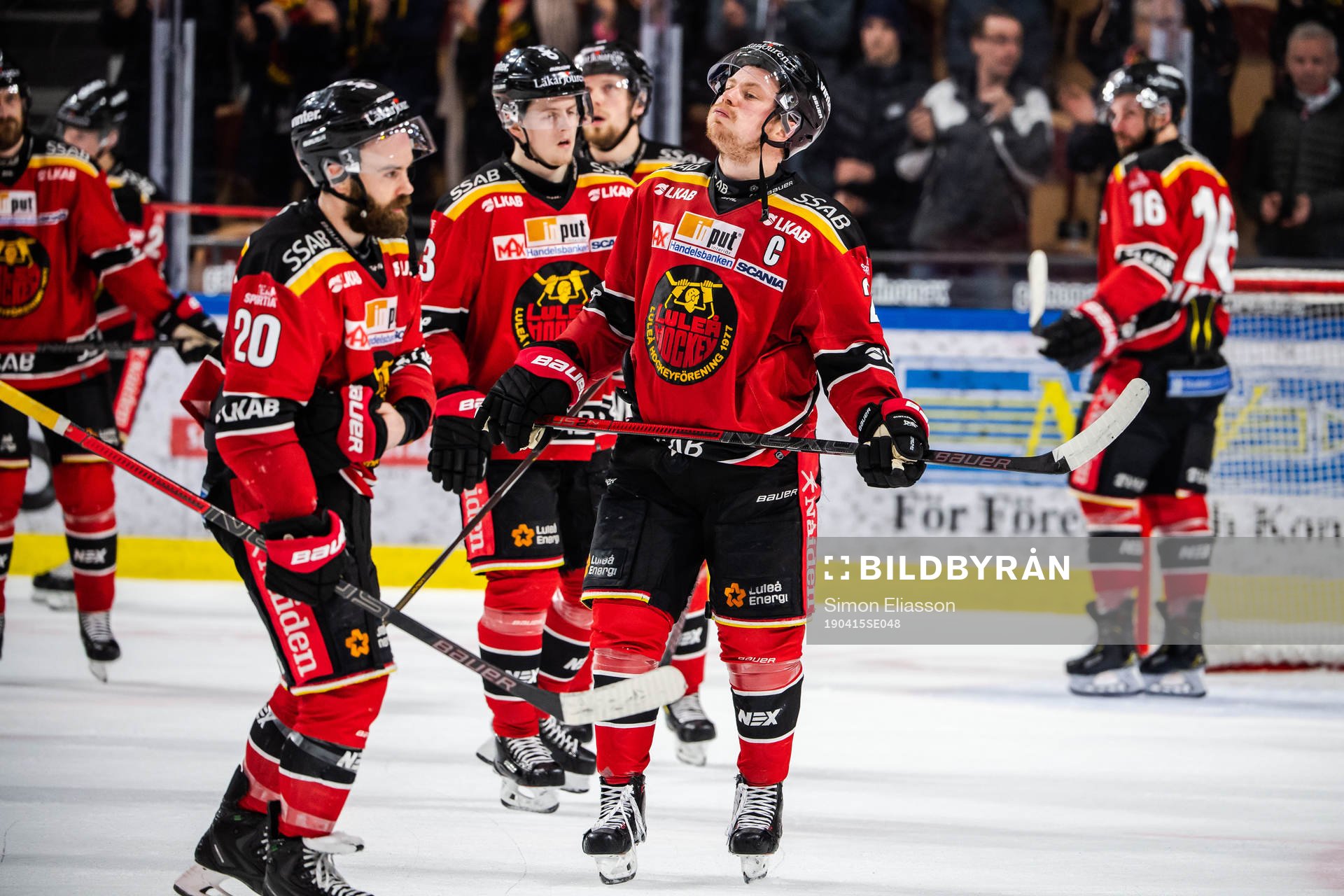 Luleås spelare deppar