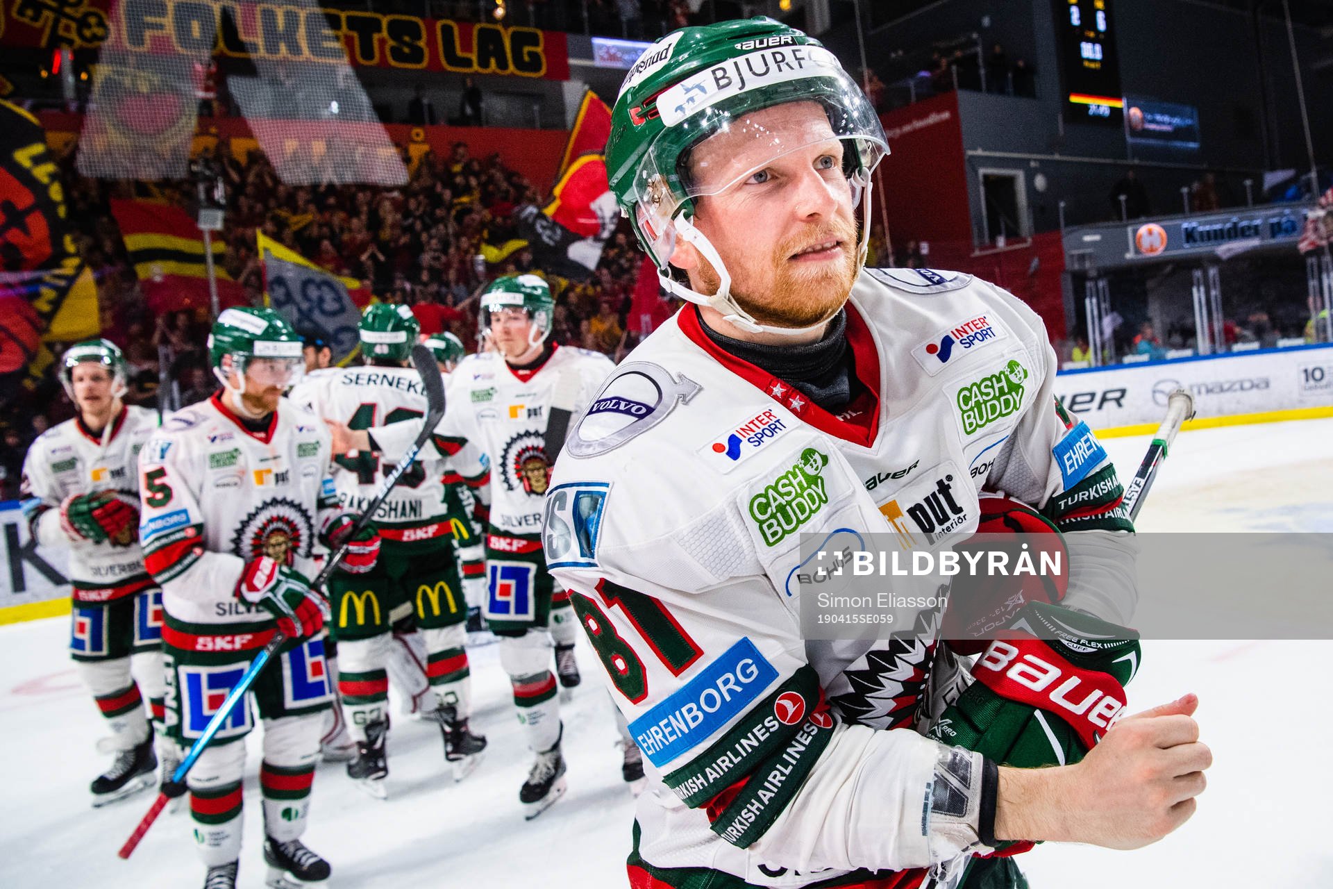 Frölundas Ryan Lasch jublar