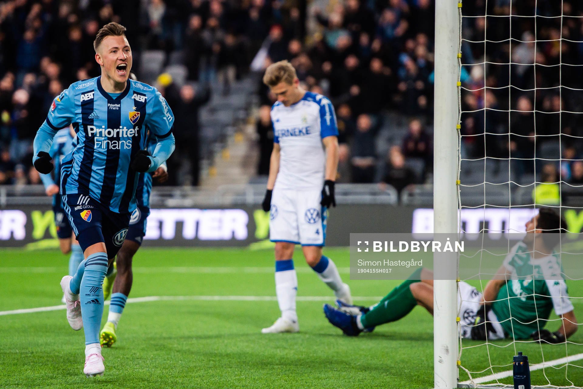 Djurgårdens Fredrik Ulvestad jublar