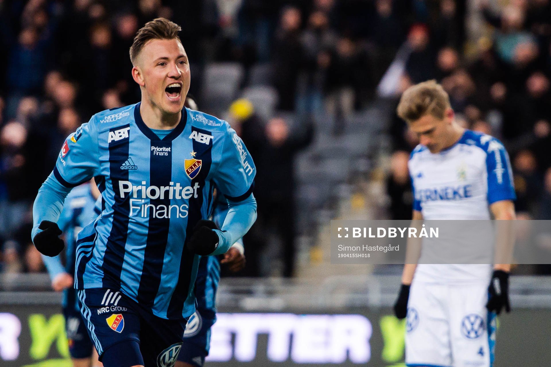 Djurgårdens Fredrik Ulvestad jublar