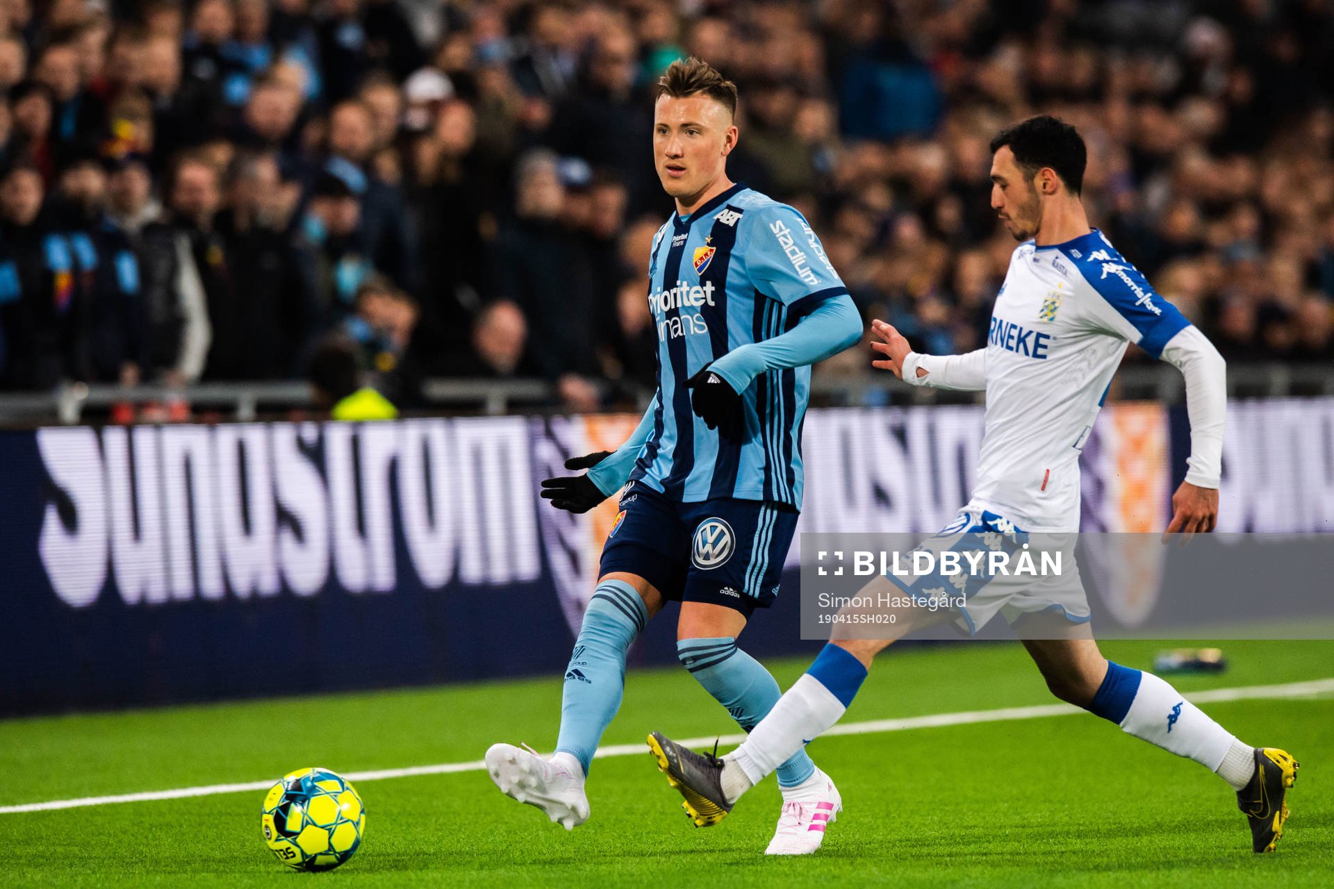 Djurgårdens Fredrik Ulvestad och IFK Göteborgs Giorgi