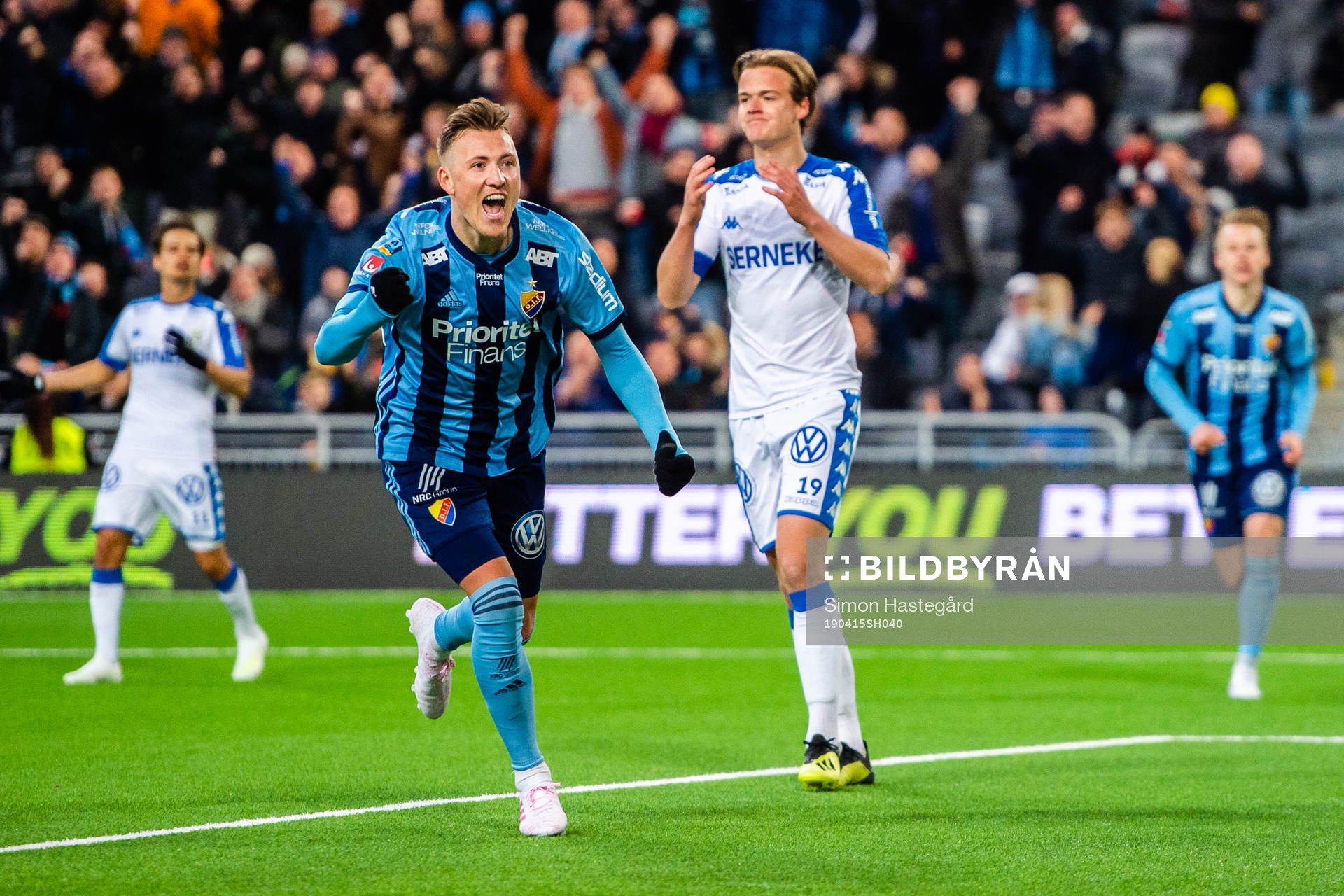 Djurgårdens Fredrik Ulvestad jublar