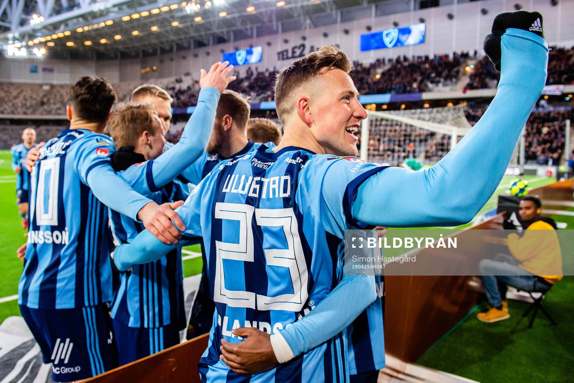 Djurgårdens Fredrik Ulvestad jublar