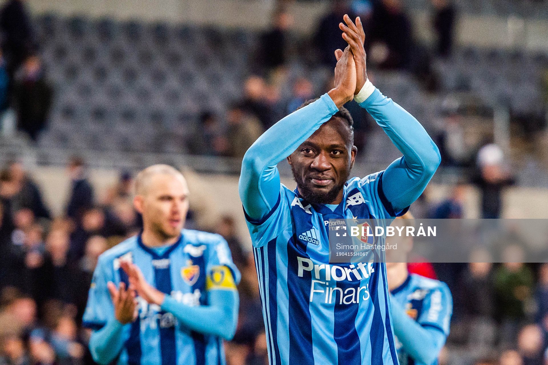 Djurgårdens Mohamed Buya Turay jublar