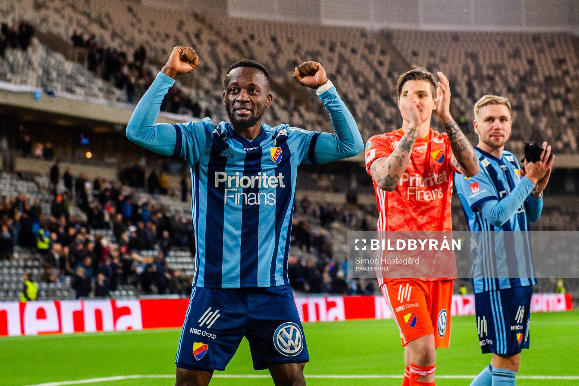 Djurgårdens Mohamed Buya Turay jublar