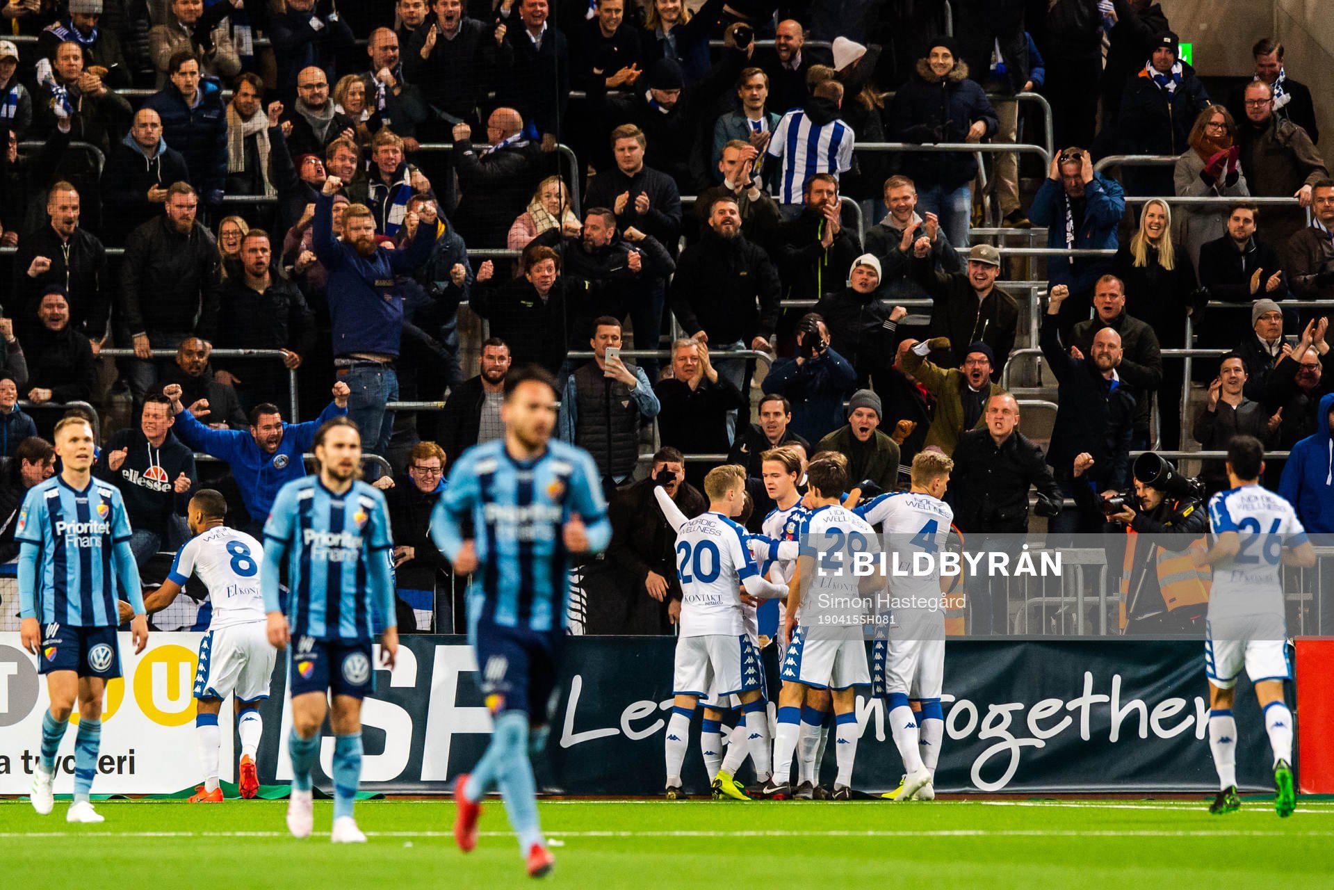 IFK Göteborgs spelare jublar