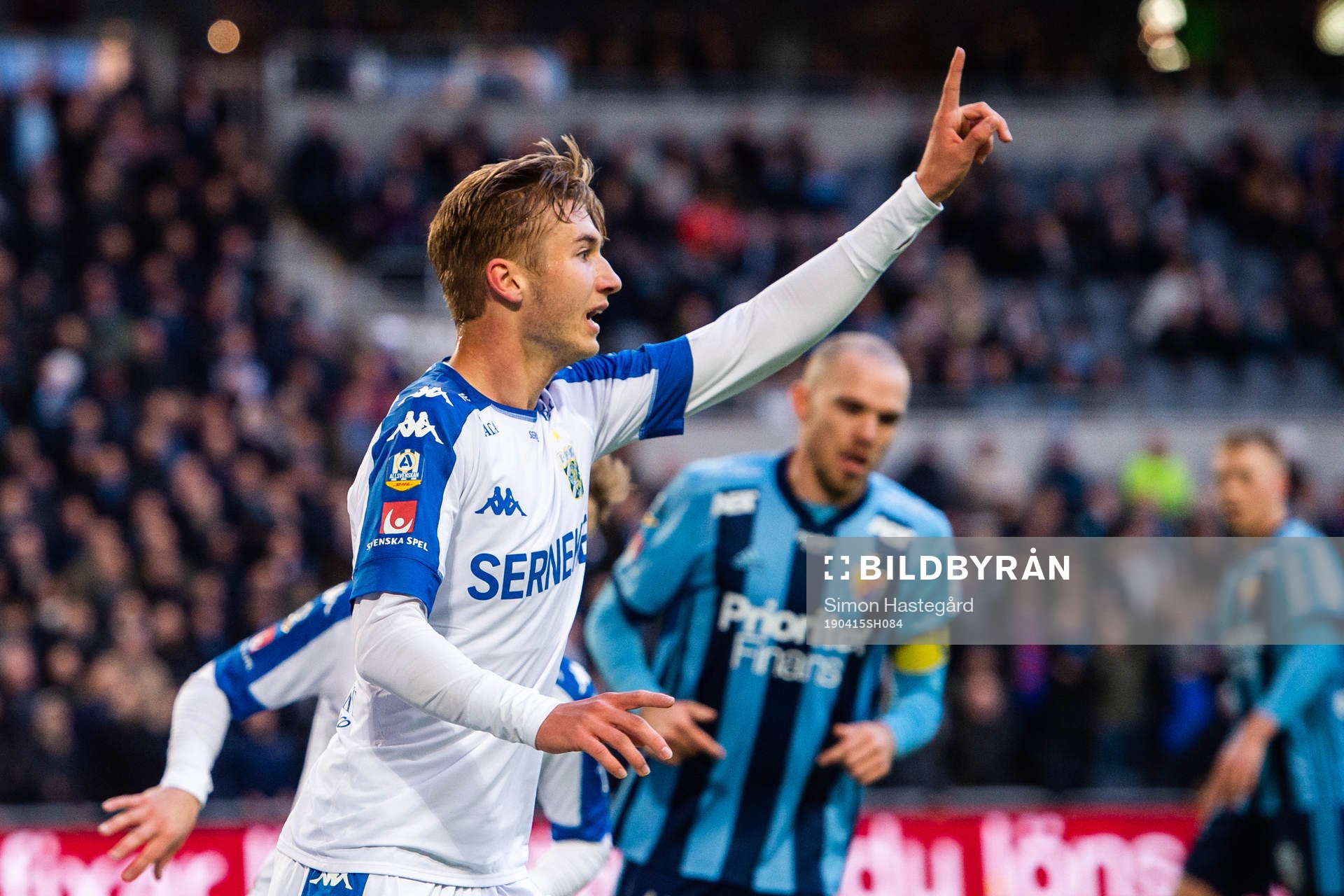IFK Göteborgs Benjamin Nygren reagerar