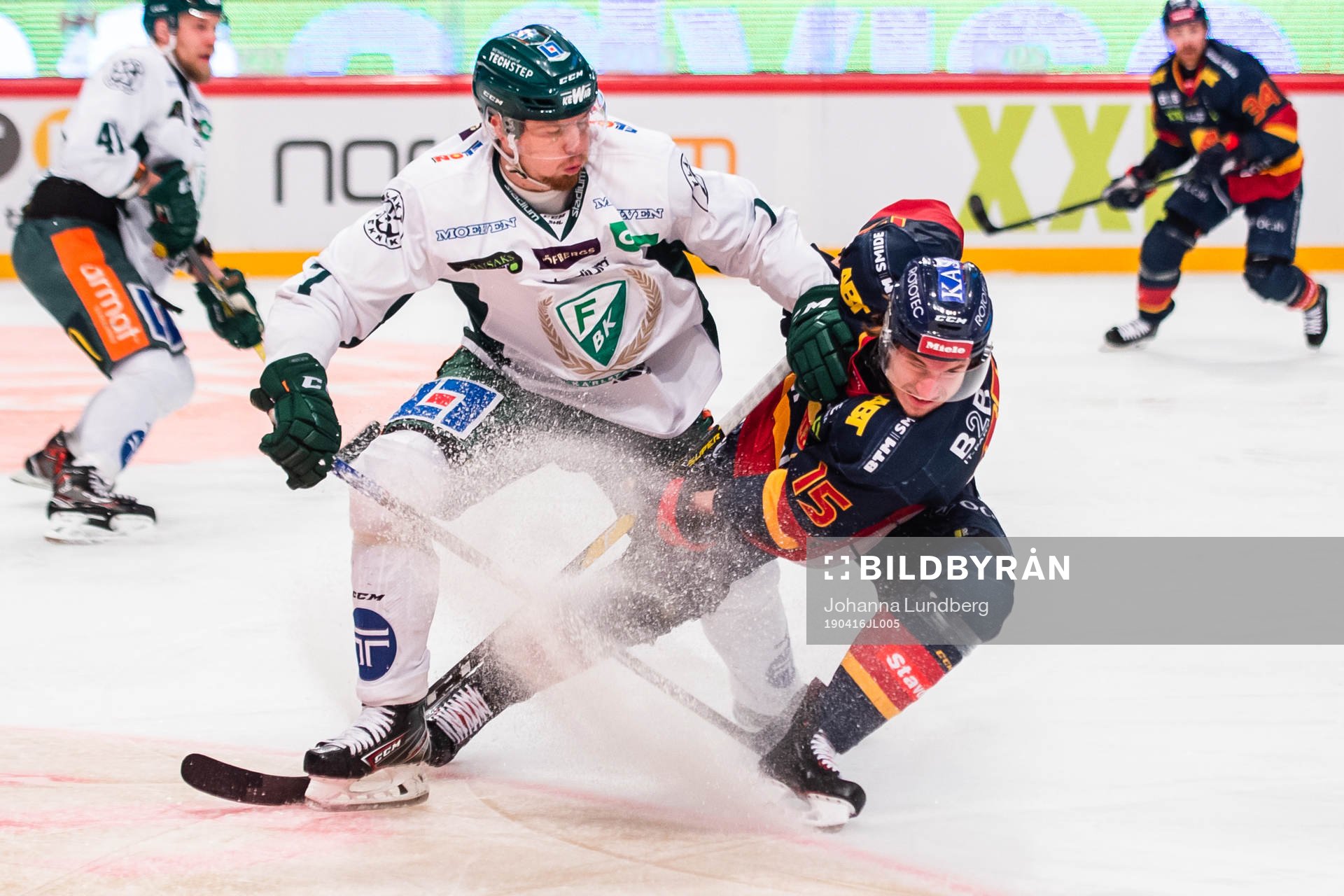 Färjestads Johan Ivarsson och Djurgårdens Jakob Lilja