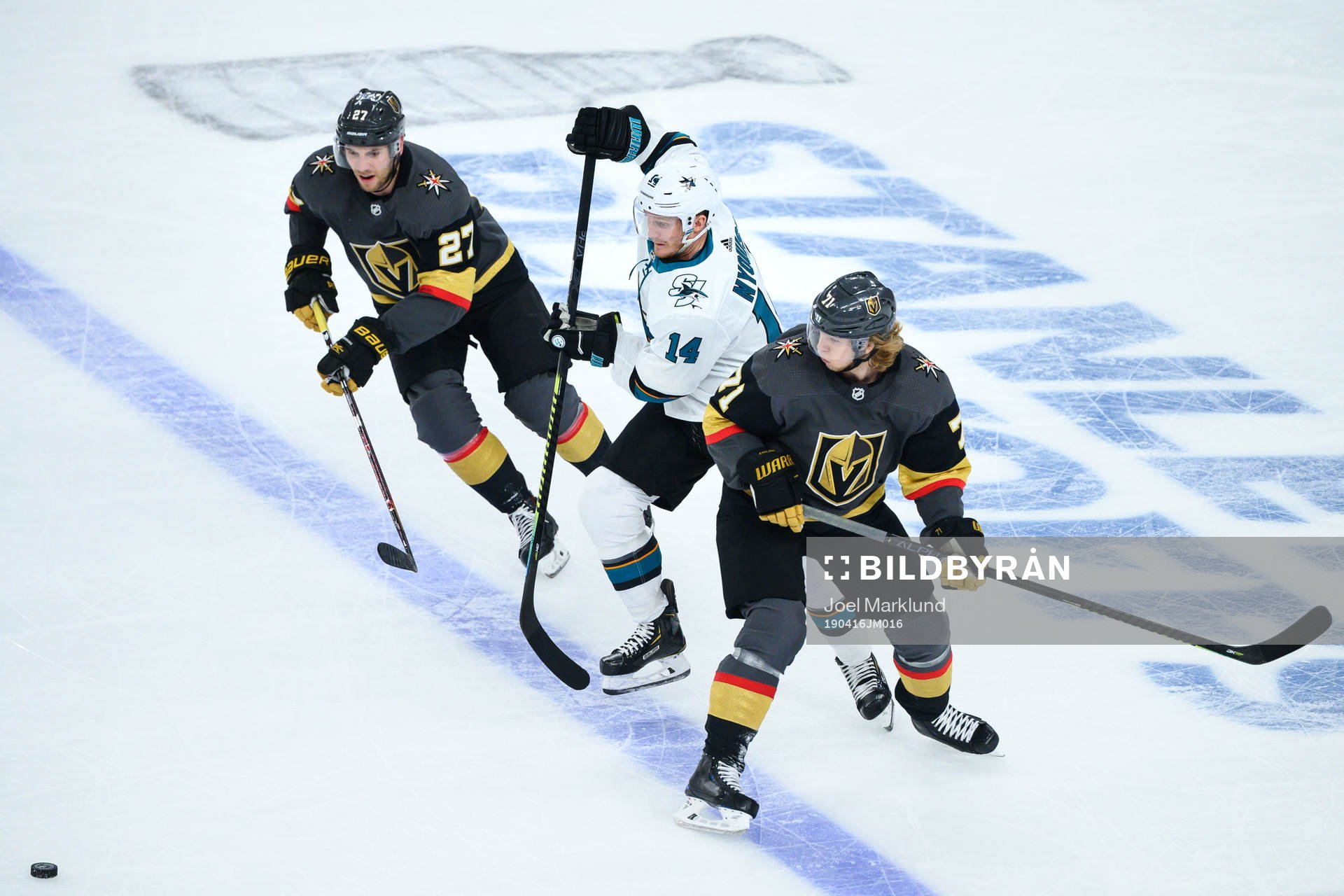 Shea Theodore and William Karlsson of Vegas Golden Knights
