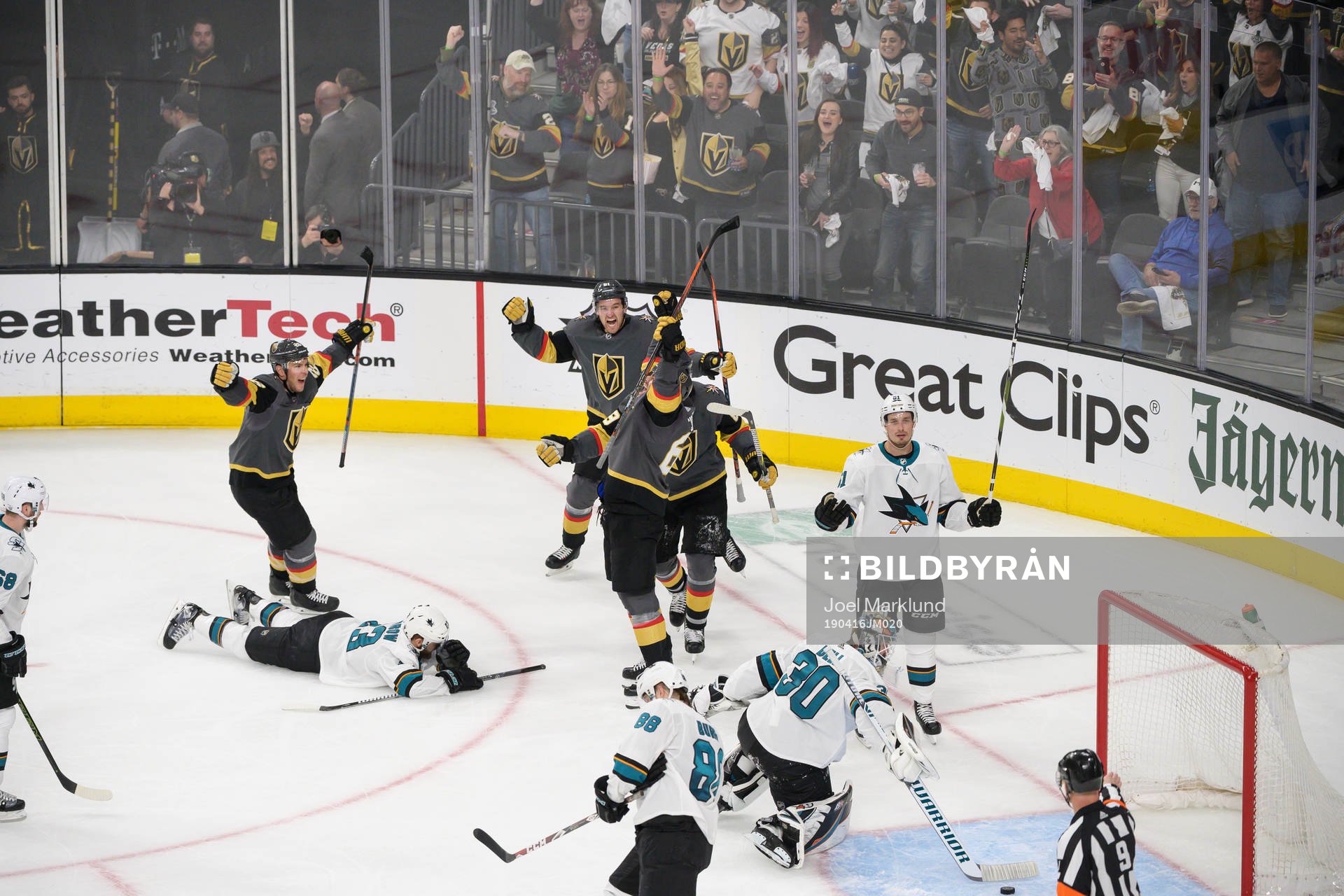 Paul Stastny, Max Pacioretty, Alex Tuch and Mark Stone of