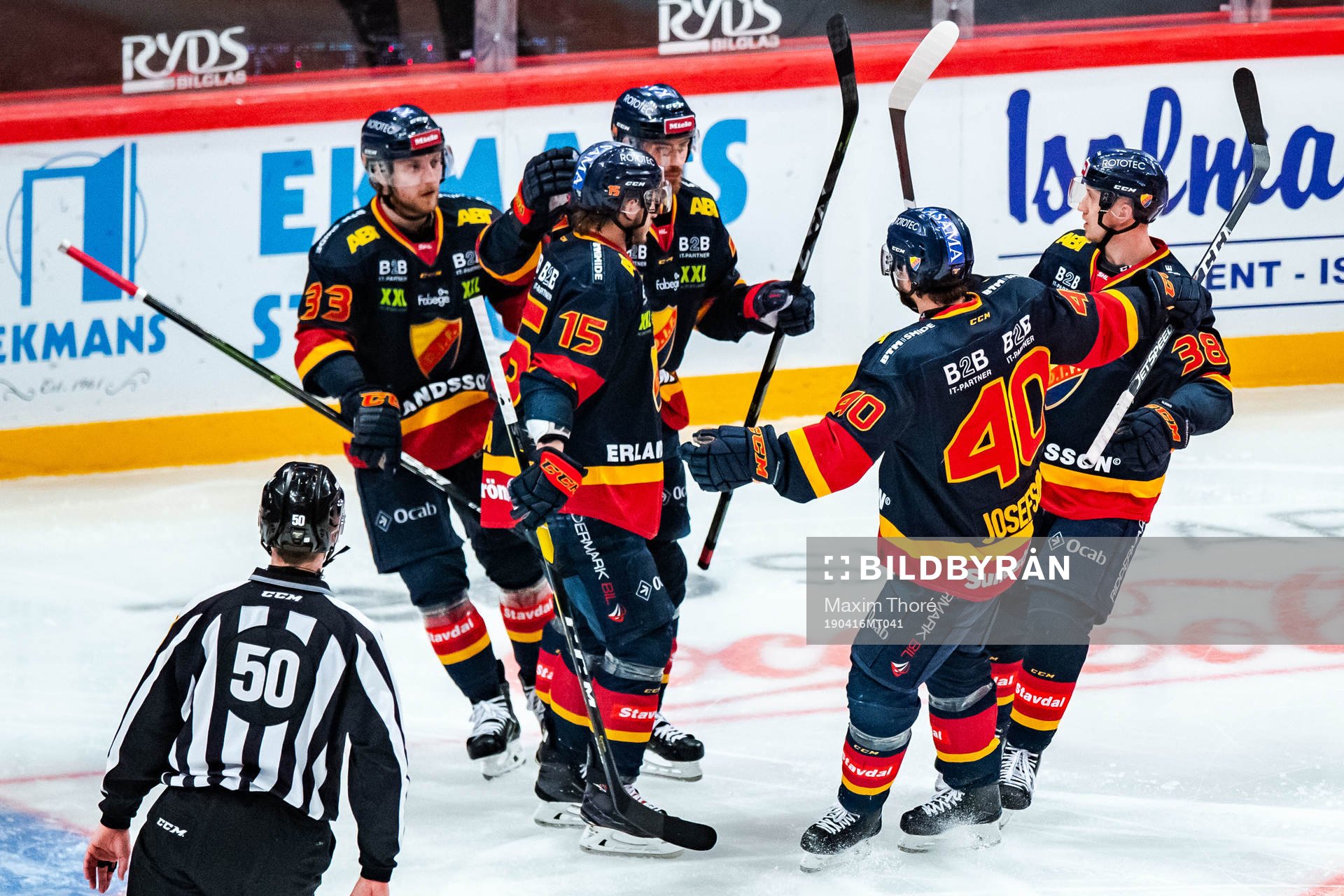 Djurgårdens Jacob Josefson, Jakob Lilja, Olle Alsing,
