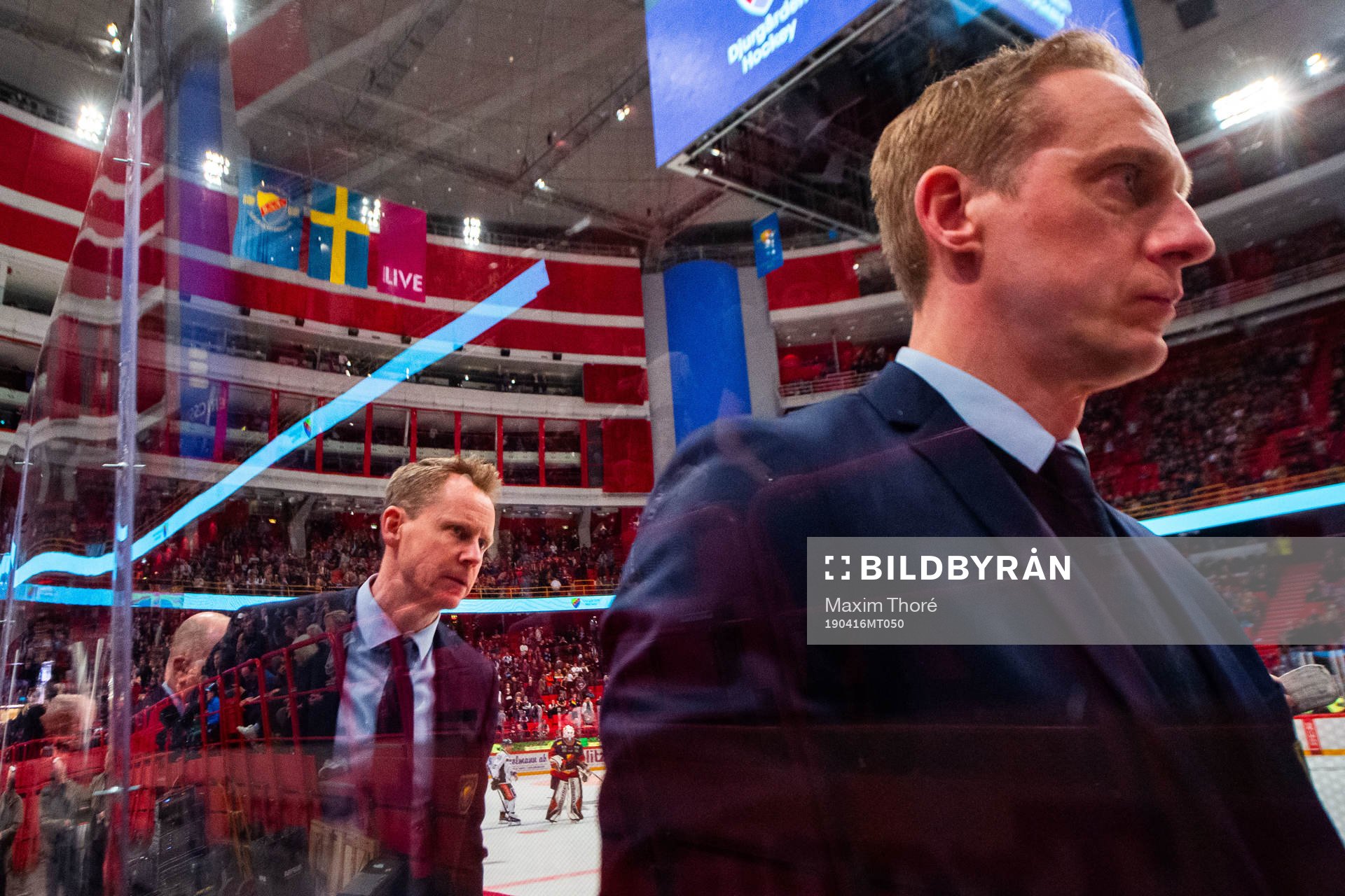 Djurgårdens tränare Robert Ohlsson och Mikael Håkansson