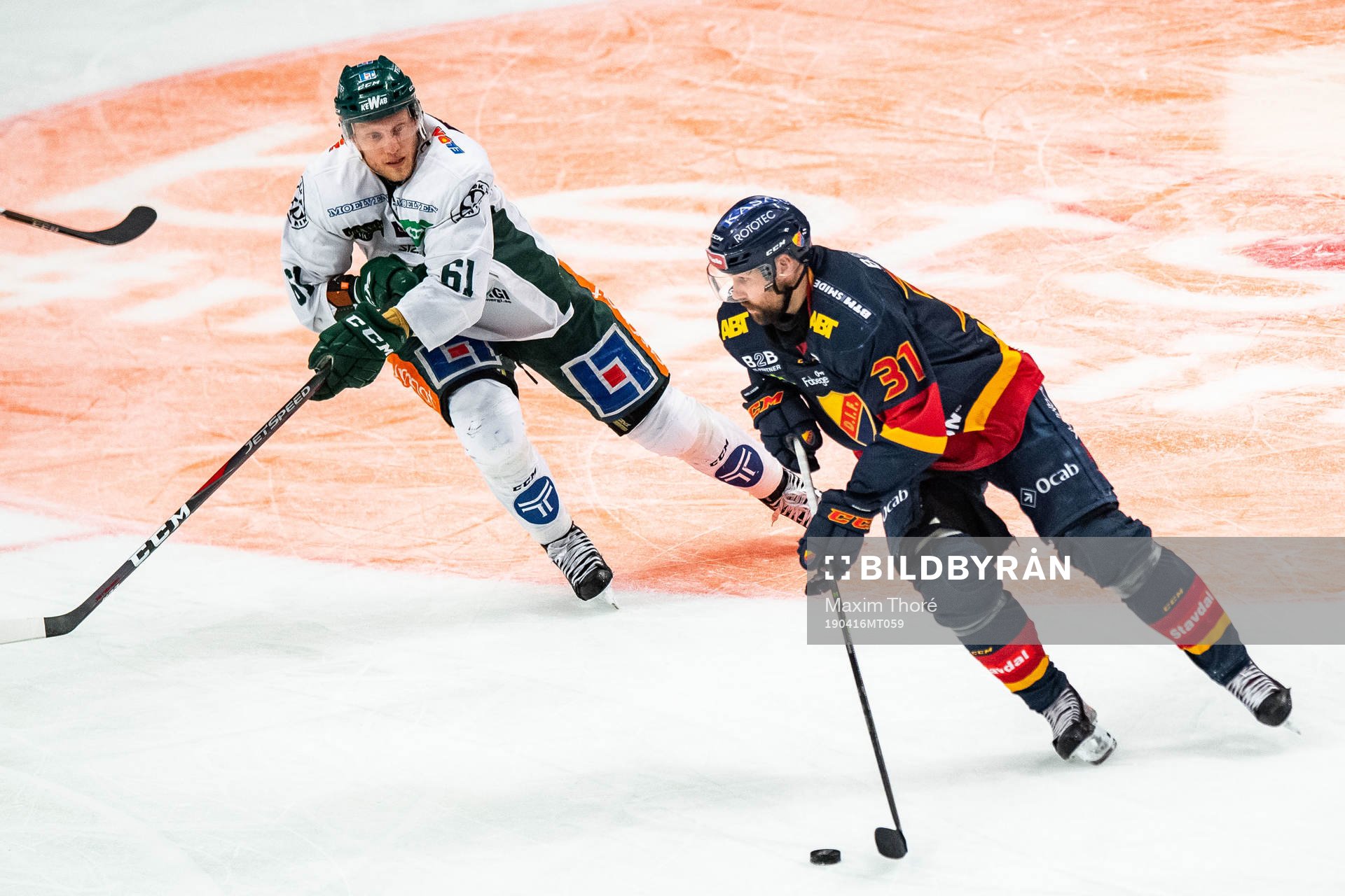 Färjestads Johan Ryno och Dick Axelsson