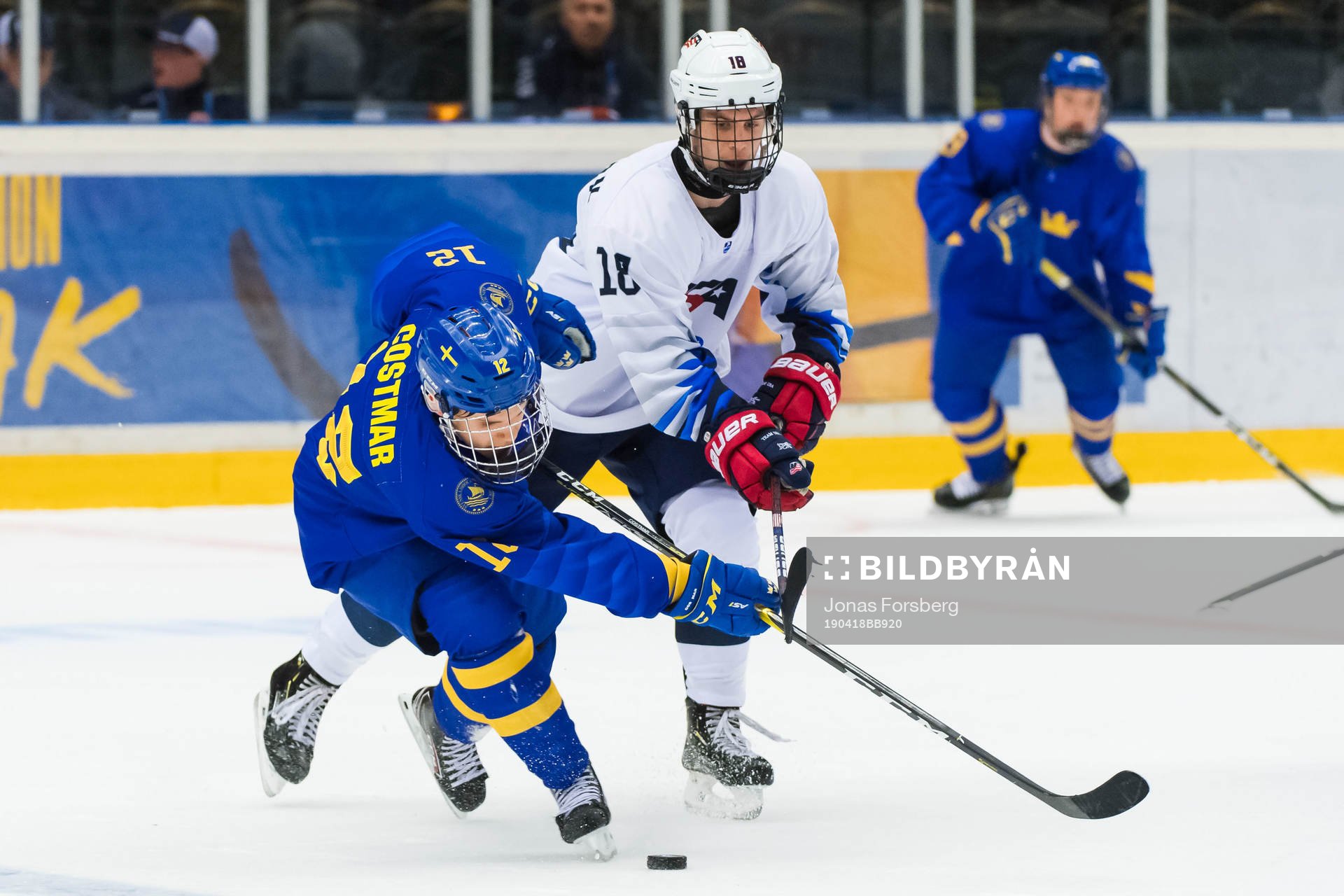 Sveriges Arvid Costmar mot USAs Patrick Moynihan