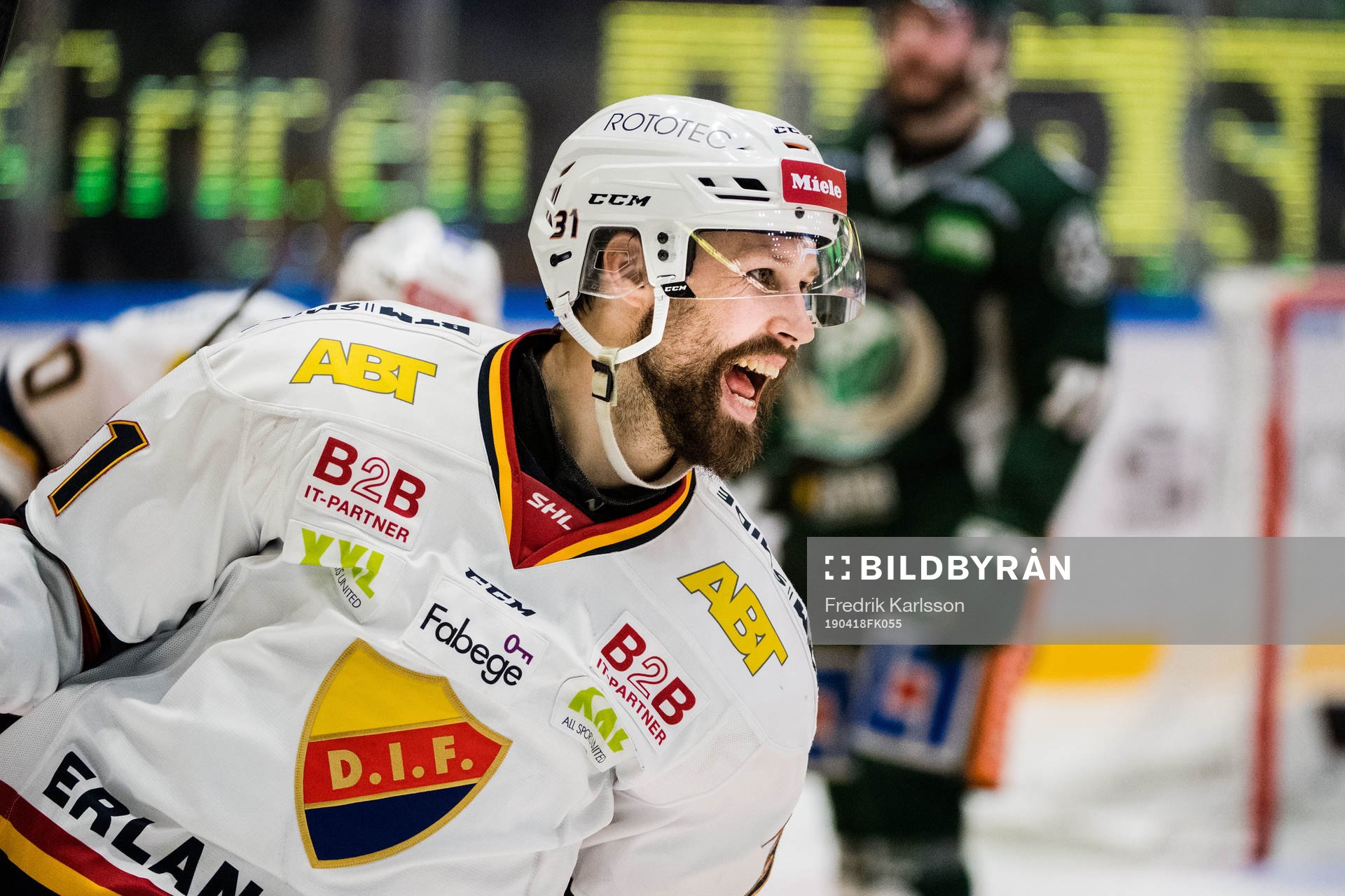 Djurgårdens Dick Axelsson  jublar